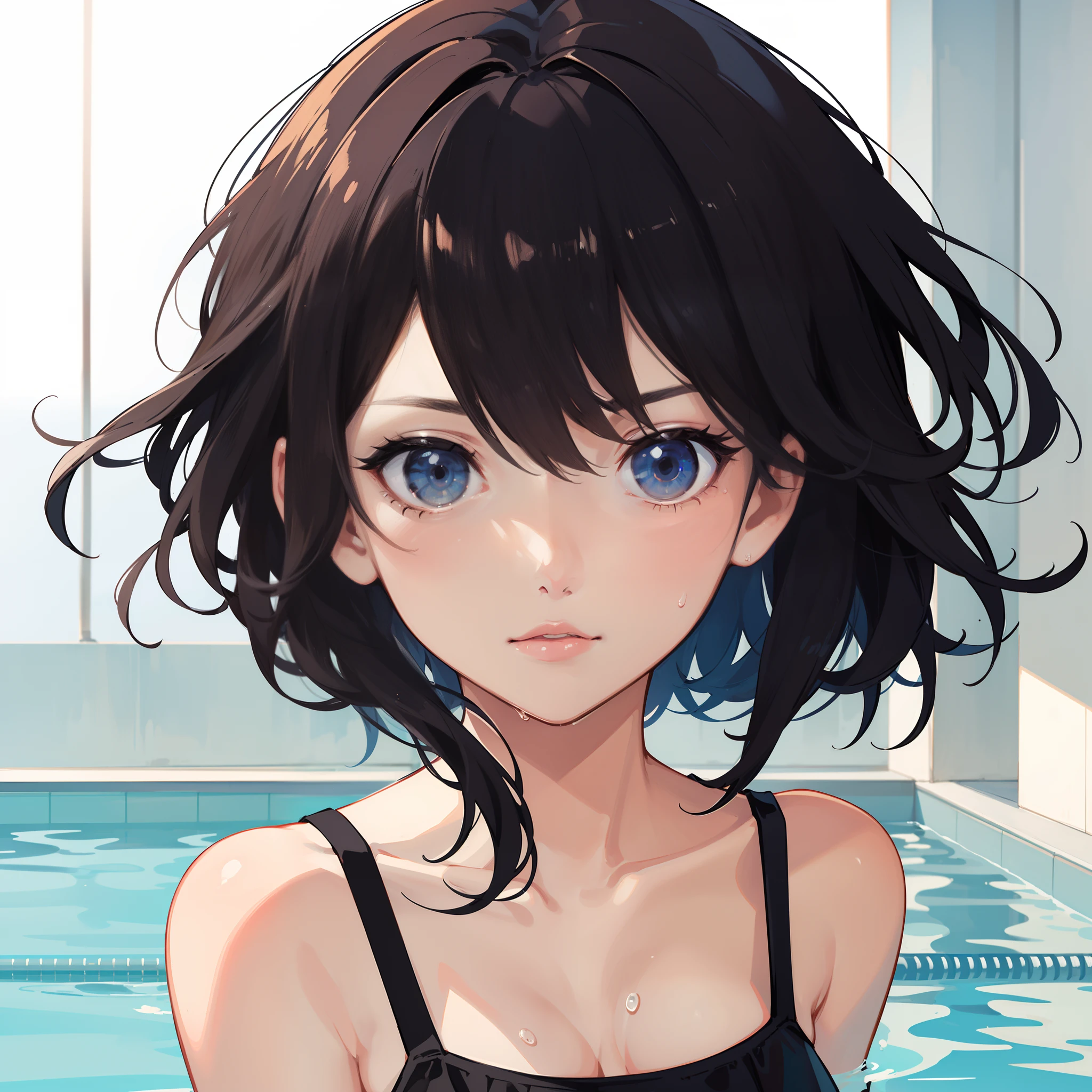 Wearing sweat,Mid summer,The bikini,Night Pool:1.5,jumping into the pool,Blowing in the wind,Wet hair,2 girls in , (Raw photo: 1.2), (Realism: 1.4), (masutepiece: 1.3), (exquisite detailing: 1.2), kiss,Delicate and beautiful details, (Eye Detail), (Facial Detailed), (Highest Quality) :1.4), (Hyper-Resolution: 1.2), cinematric light, (very detailed illustration), Best Quality,depth of fields, Wide light, natural shadows