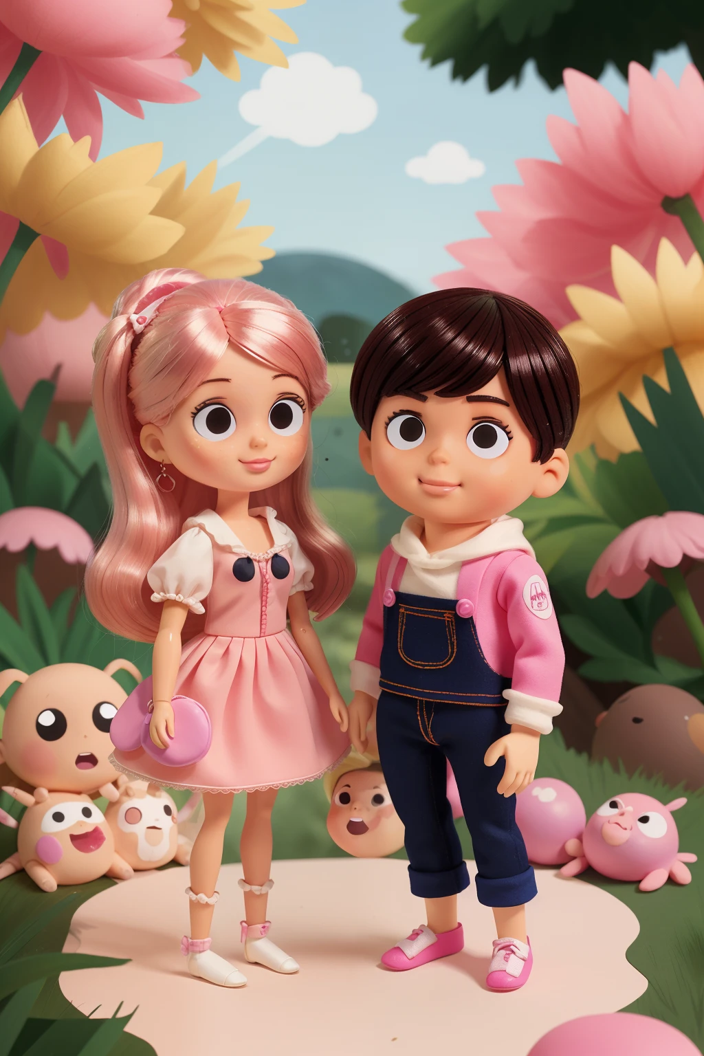 boneco ken and boneca barbie