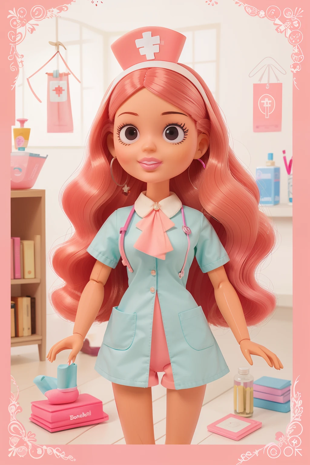 boneca barbie nurse, cores basics
