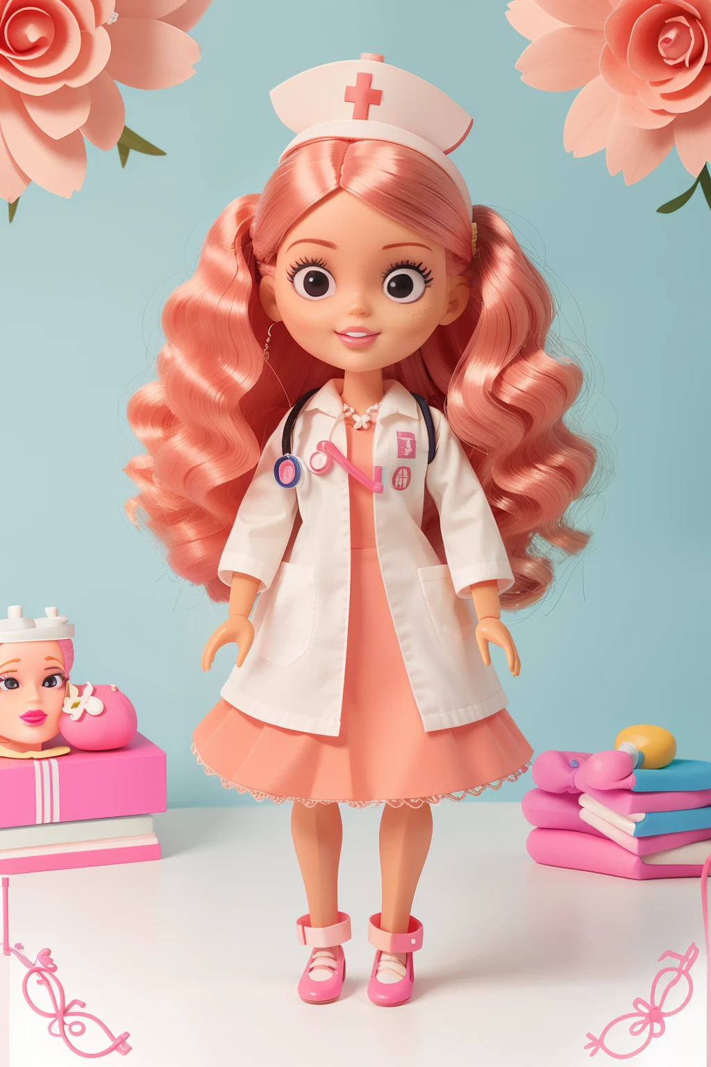 boneca barbie nurse, cores basics