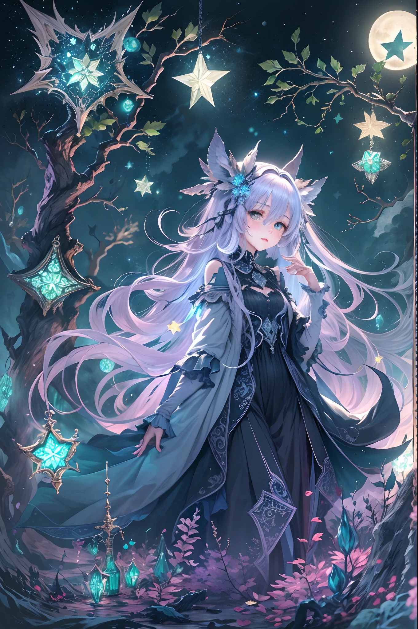 stars,blueish moonlight,UHR,Blackwood,the phantom,ghost,Thorns,Green light