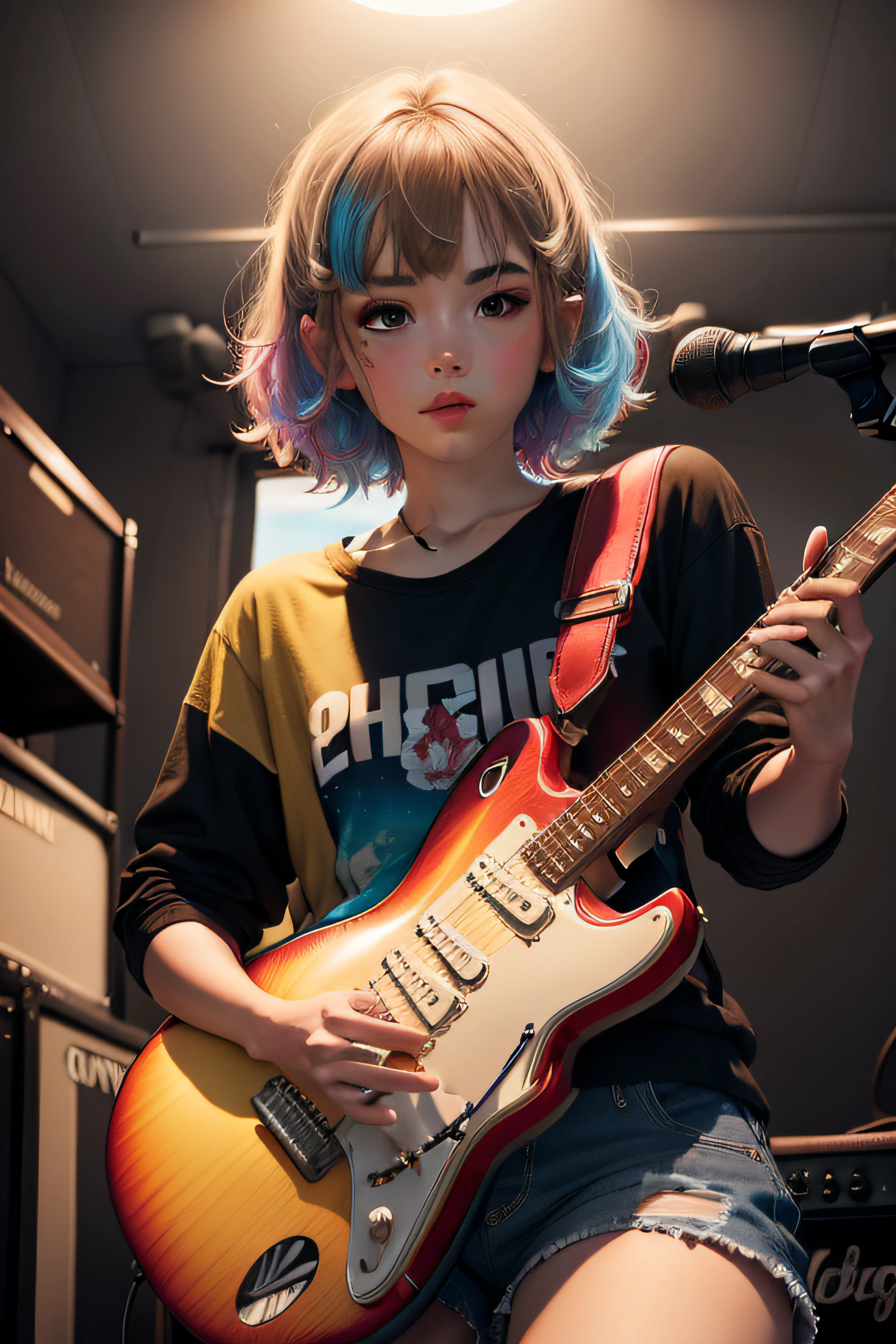 Guitar Band Youth Colorful
8K top quality