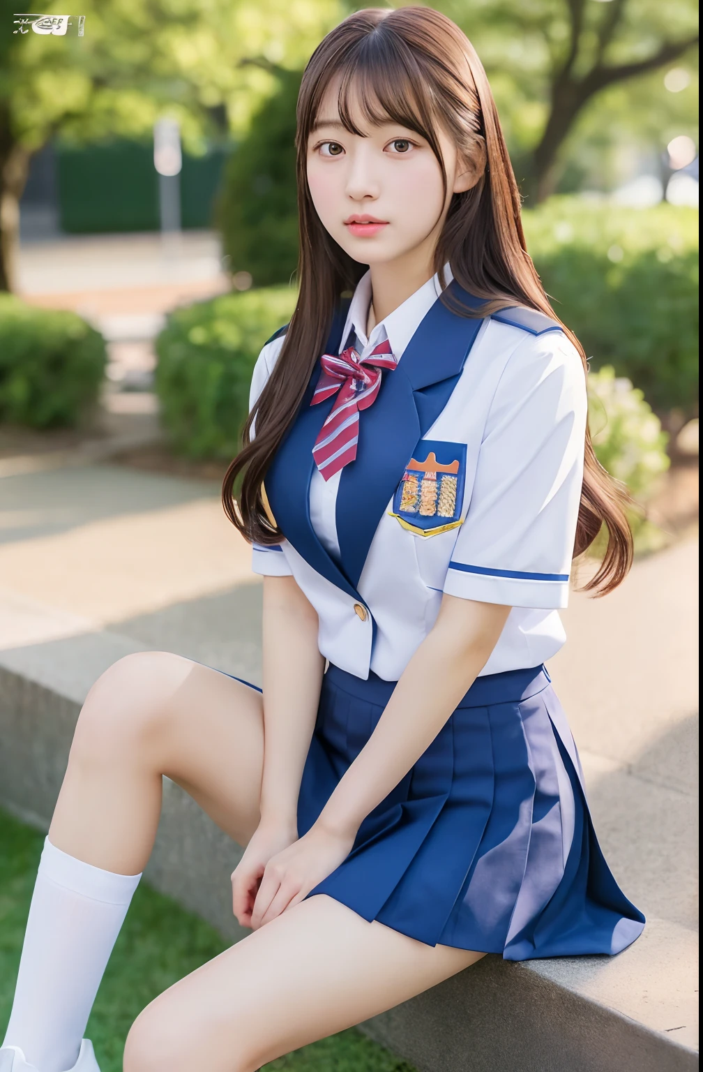Close up portrait of woman walking in park in uniform、Japan Person Model、Young Sensual Gravure Idol、Young cute gravure idol、Realistic Young Gravure Idol、Realistic sensual gravure idol、Young gravure idols、sophisticated gravure idol、奈良美智、Young skinny gravure idol、beautifull asian girl ever、ulzzang -6500-v1.1, (Raw foto:1.2), (Photorealsitic:1.4), a beautiful detailed girl, extremely detailed eye and face, beatiful detailed eyes, Ridiculous, unbelievable Ridiculous, huge filesize, ultra-detailliert, hight resolution, ighly detailed, top-quality, ​masterpiece, Kemomimi, ((Japanese girls' high school uniform)), illustratio, ighly detailed, nffsw, unification, 8k wallpaper, magnifica, finely detail, ​masterpiece, top-quality, Highly detailed ticker uniform 8K wallpaper, Light on the Face、电影灯光、16yo girl、((witheout panties))、((dynamicposes)))、(camel's toe)、(half)、(panthyhose)、(Sitting on legs bending the knees))ulzzang -6500-v1.1, (Raw foto:1.2), (Photorealsitic:1.4), a beautiful detailed girl, extremely detailed eye and face, beatiful detailed eyes, Ridiculous, unbelievable Ridiculous, huge filesize, ultra-detailliert, hight resolution, ighly detailed, top-quality, ​masterpiece, Kemomimi, ((Japanese girls' high school uniform)), illustratio, ighly detailed, nffsw, unification, 8k wallpaper, magnifica, finely detail, ​masterpiece, top-quality, Highly detailed ticker uniform 8K wallpaper, Light on the Face、电影灯光、16yo girl、((witheout panties))、((dynamicposes)))、(camel's toe)、(half)、(panthyhose)、(Sitting on legs bending the knees))ulzzang -6500-v1.1, (Raw foto:1.2), (Photorealsitic:1.4), a beautiful detailed girl, extremely detailed eye and face, beatiful detailed eyes, Ridiculous, unbelievable Ridiculous, huge filesize, ultra-detailliert, hight resolution, ighly detailed, top-quality, ​masterpiece, Kemomimi, ((Japanese girls' high school uniform)), illustratio, ighly detailed, nffsw, unification, 8k wallpaper, astonishing, finely detail, ​masterpiece, top-quality, Highly detai
