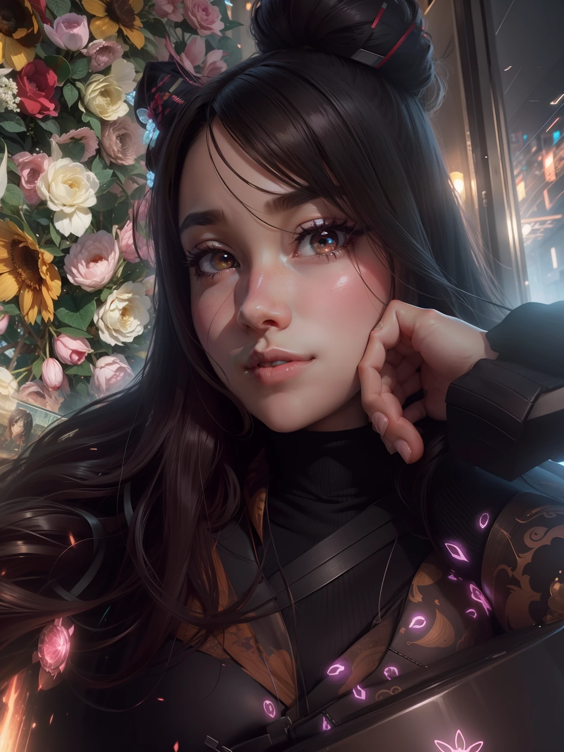 Change background, Anime, cute,realistic face, 8k, ultra realistic
