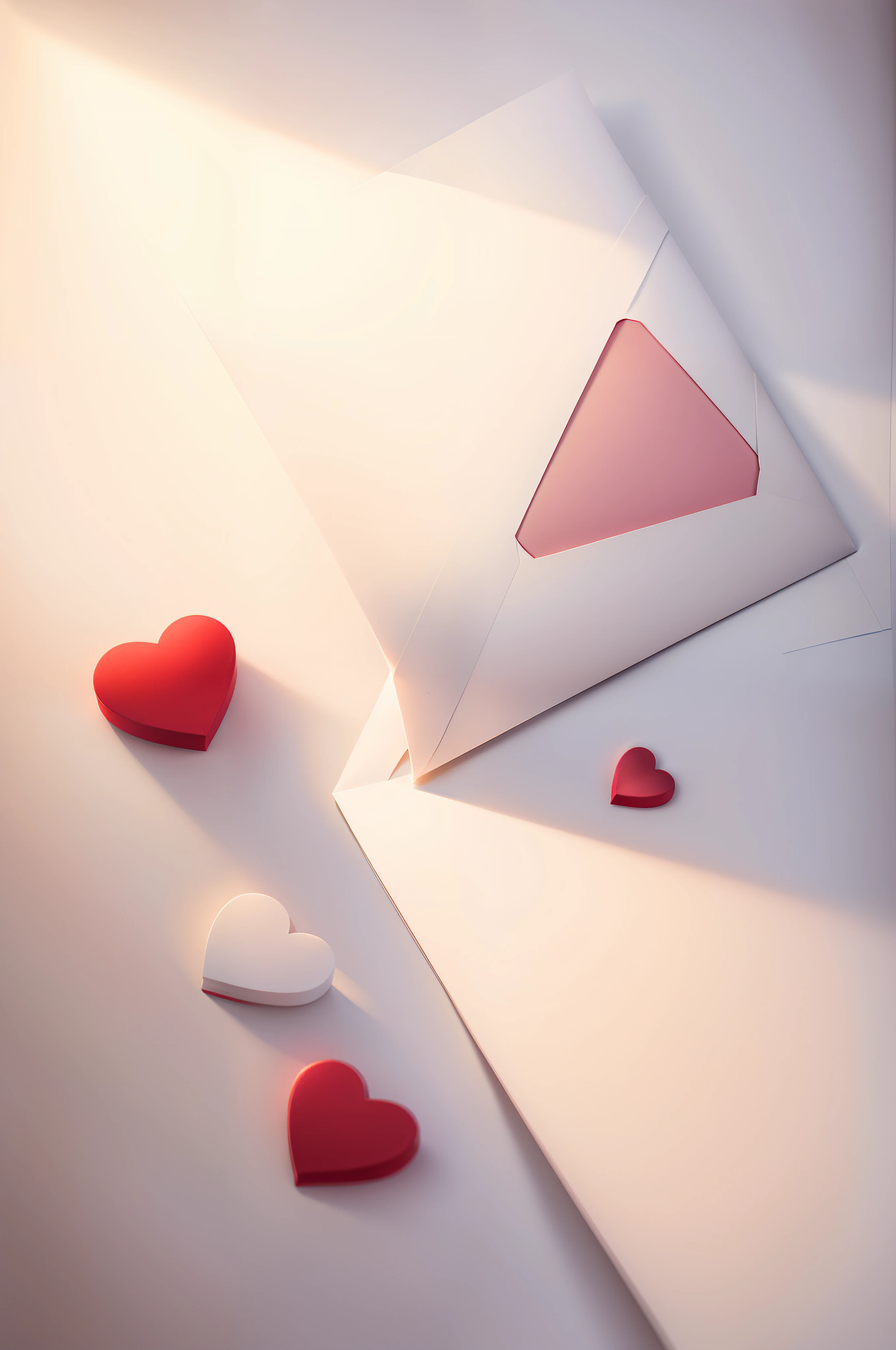 Valentine's Day,Beautiful background,minimalistic background,Pale color background,CreativeDesign,tmasterpiece,love letter,envelope