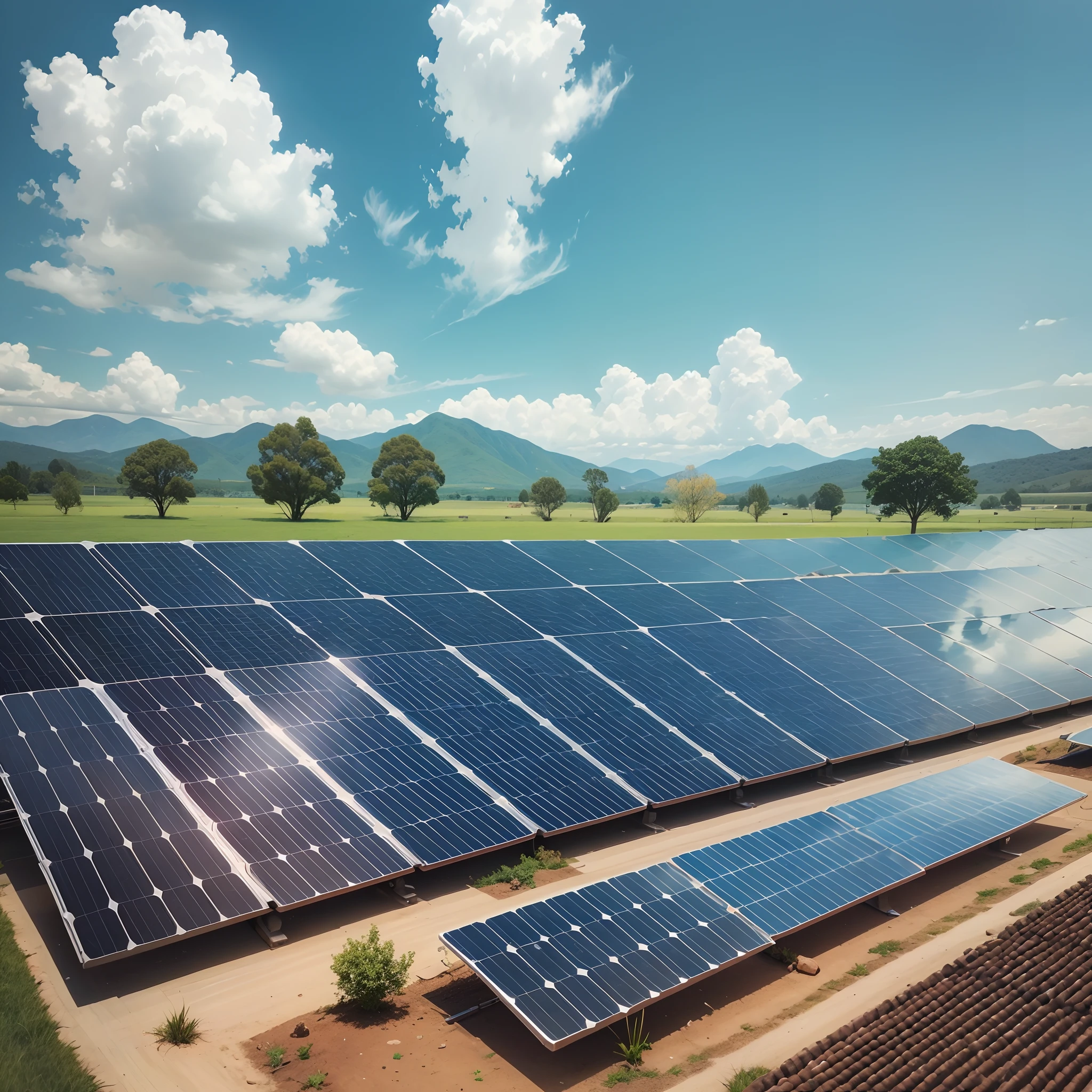 solar panel in ground, farm pv --auto --s2