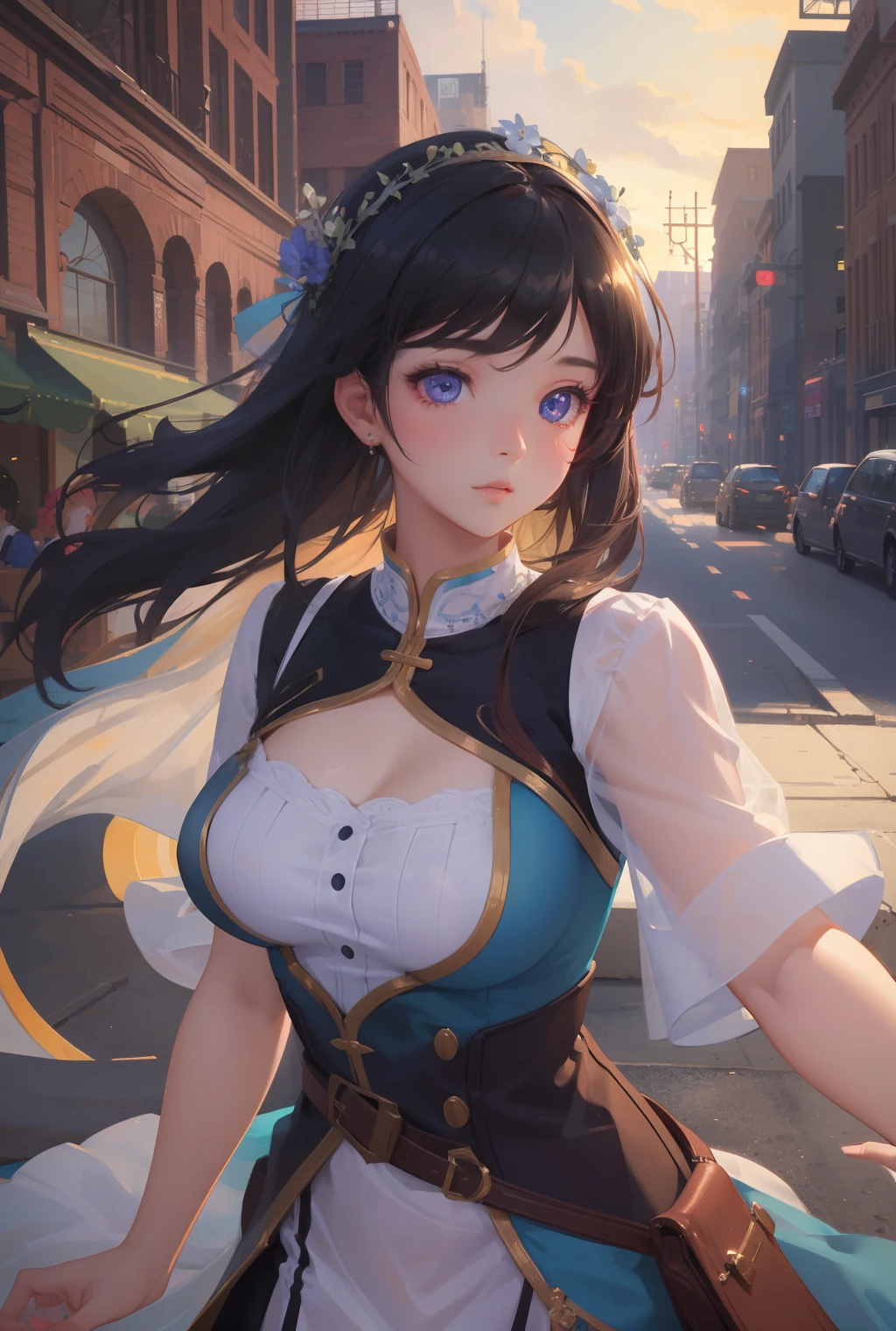 dreamy, (masterpiece), best quality, 1girl, amazing, beautiful detailed eyes, fine details, depth of field, extremely detailed CG,