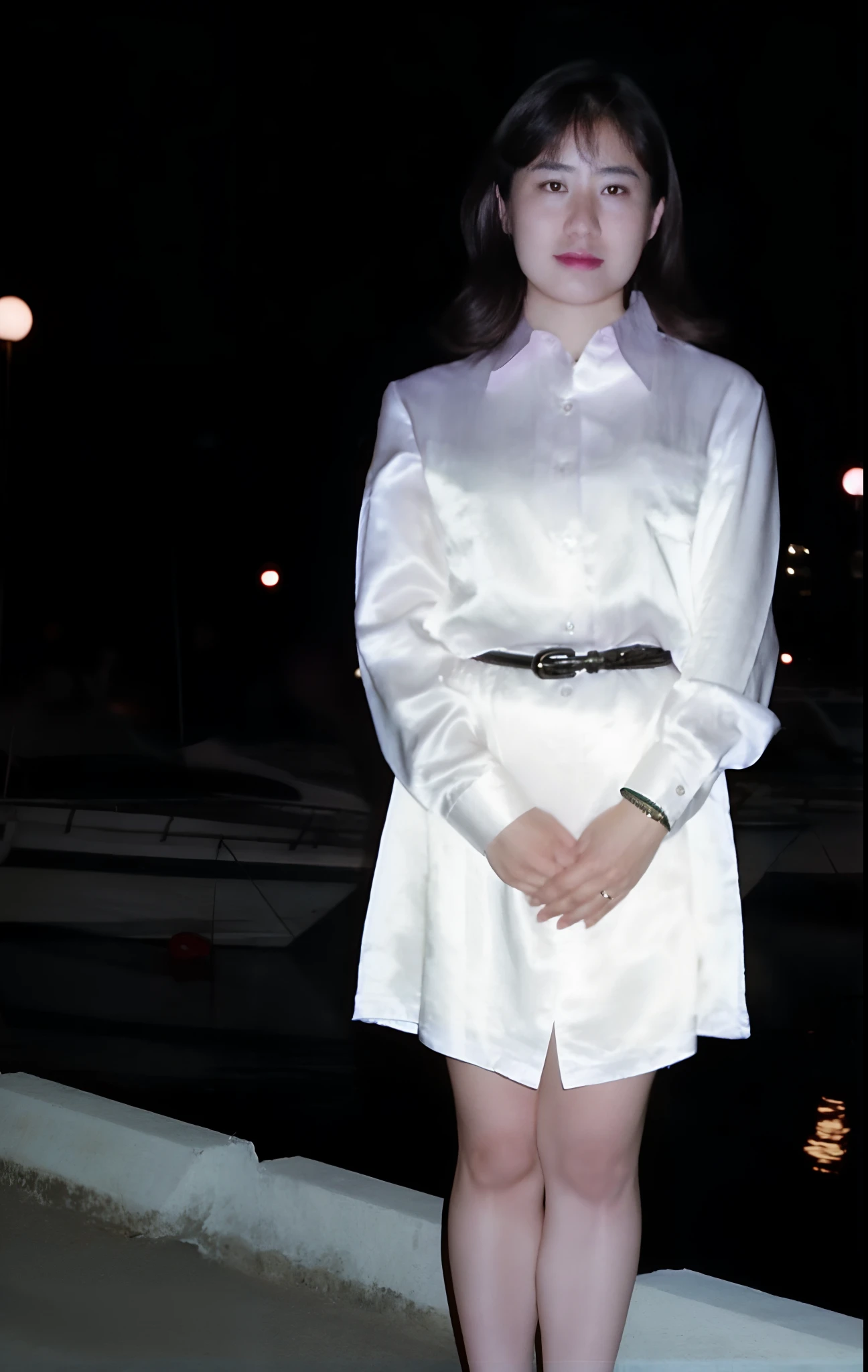 Masterpiece, Best Quality, Super Fine, realistic, 1 girl,solo, Japanese, Baby face, Slim style, Short Hair, pale skin, Full Breasts,
looking away, gym uniform, White Cotton Shirt, Navy Bloomers,