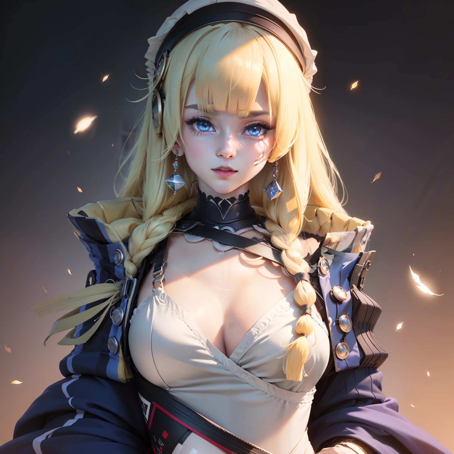 tmasterpiece, best qualtiy, extremely detaile, cinematic lightning, intricately details, A high resolution, offcial art, Fine beautiful face and eyes, high-resolution illustrations, 8k, depth of fields, bokeh, 独奏, 1girl, A girl with white hair and light eyes, Long white hair, beautidful eyes, lindo cenario, libraryai, full bodyesbian, looking at viewert, closeup