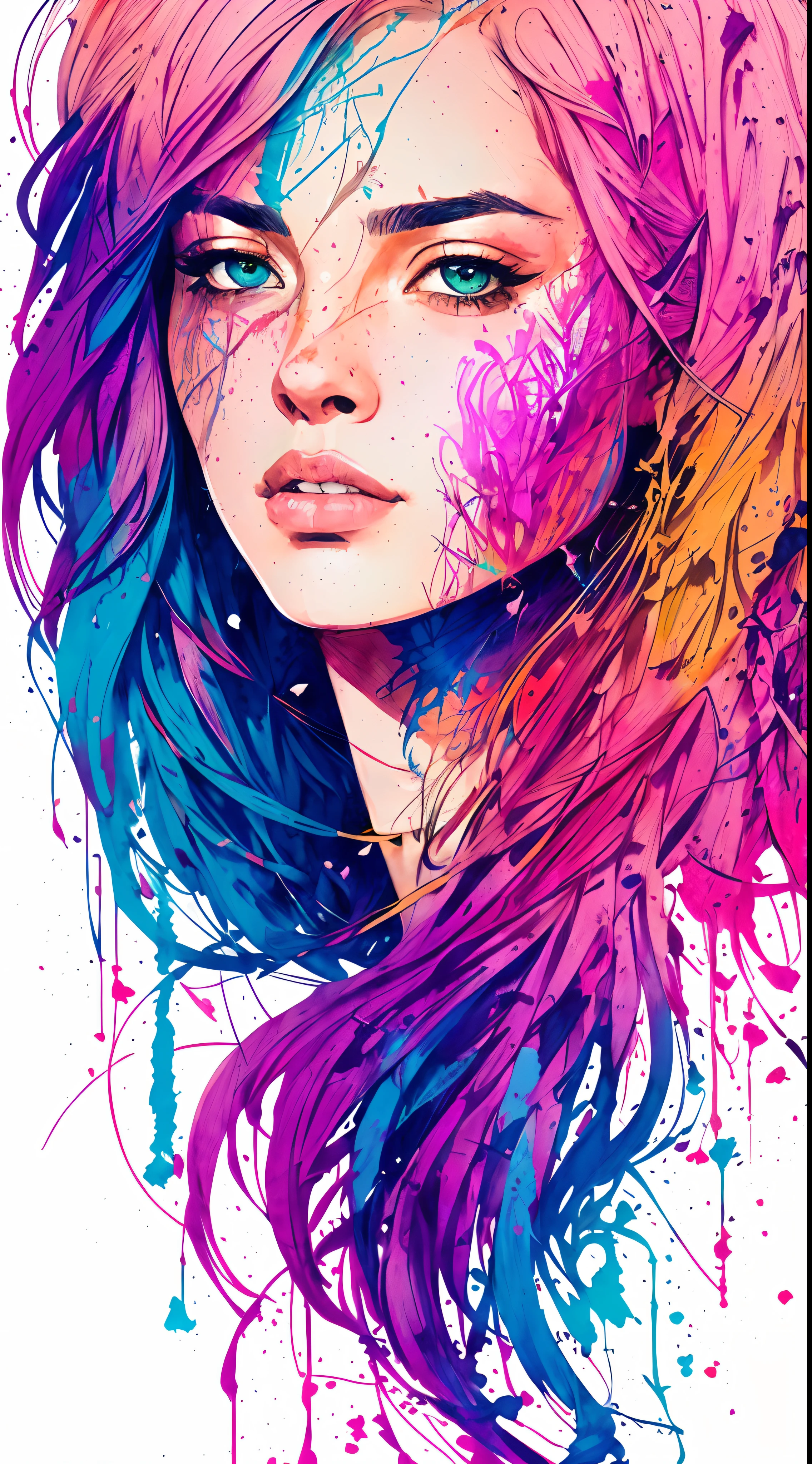 strong warrior princess, centered, key visual, intricate, highly detailed, breathtaking beauty, precise lineart, vibrant, comprehensive cinematic, Carne Griffiths, Conrad Roset, (the most beautiful portrait in the world:1.5)