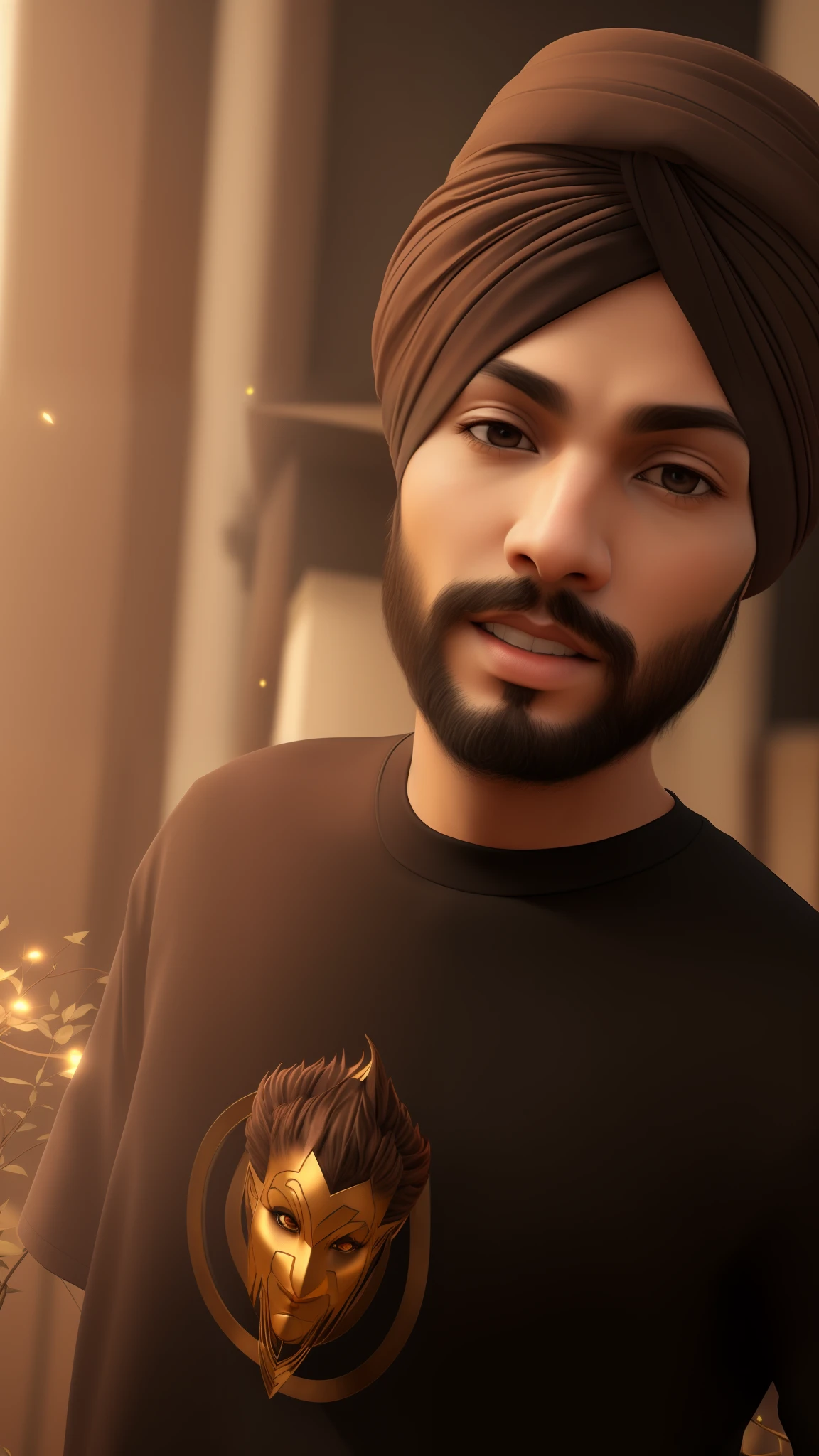 Change background, do not change face and turban, face and turban stays same, 8k , avatar type for profile photo, realistic face.