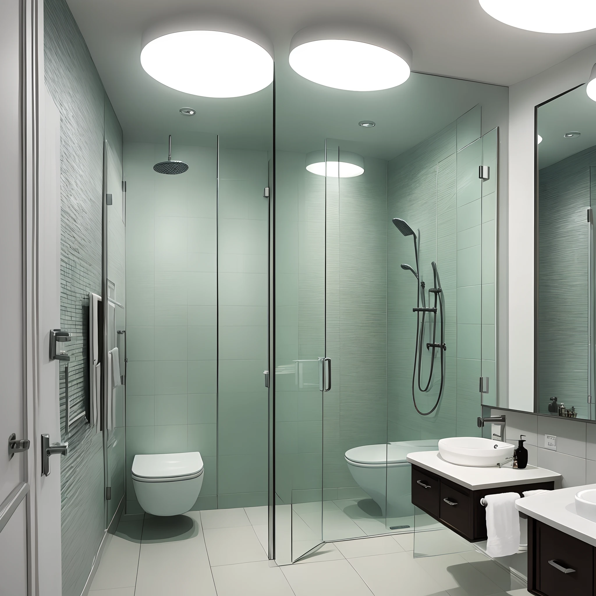 Bathroom with mirror
