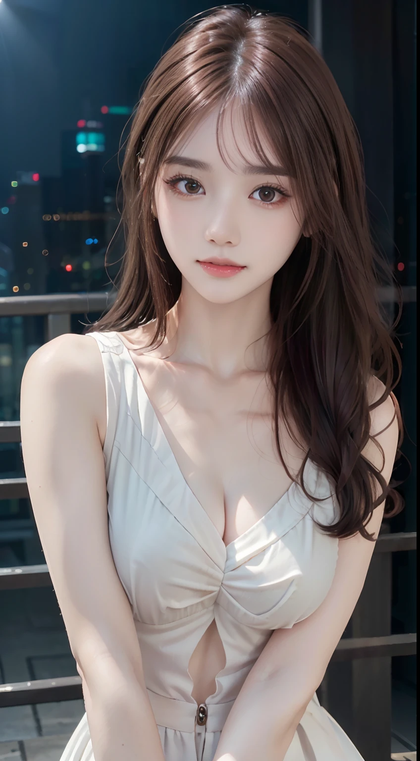 absurdres, 1girl, star eye, blush, (realistic:1.5), (masterpiece, Extremely detailed CG unity 8k wallpaper, best quality, highres:1.2), (ultra_detailed, UHD:1.2), (pixiv:1.3), perfect illumination, distinct, (bishoujo:1.2), looking at viewer, unreal engine, sidelighting, perfect face, detailed face, beautiful eyes, pretty face, (bright skin:1.3), idol, (abs), ulzzang-6500-v1.1, soft smile, upper body, (dark red hair), (simple background), ((dark background)), (depth of field), close-up, selfie