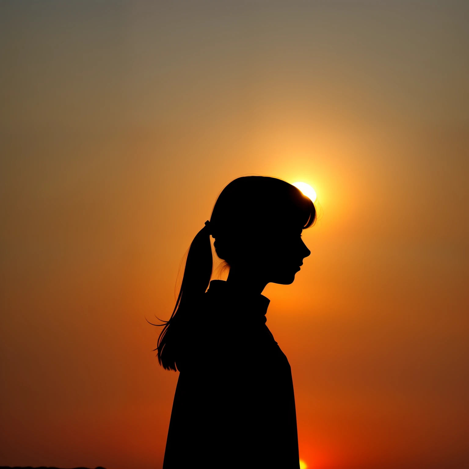 Silhouette of a girl