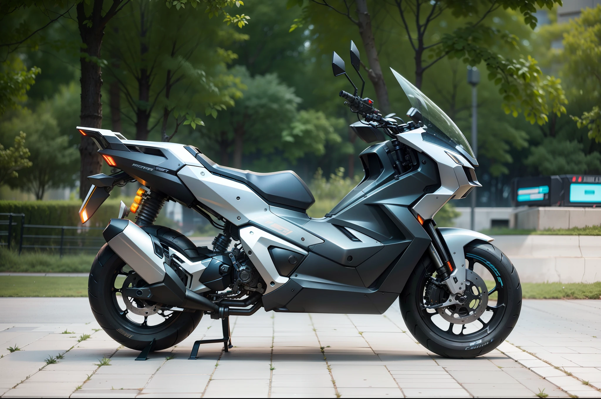 Cyberpunk mechanical motorcycle,Biomechanicals,hyper realisitc, Steel, Complex design, insanely details, finely detailled, Extremely clear lines, cinmatic lighting, photograph realistic, A detailed masterpiece