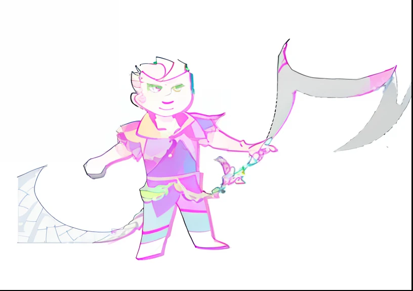 Cartoon of a man with a big axe in his hand, drawn with photoshop, line art in colour, merged character, animation still screencap, rotoscoped, animated still, Animate, disney 2d animation still, pose 4 of 1 6, very very low quality picture, drawn in microsoft paint, detailed with shadows, digitally draw on wacom tablet, 2 d