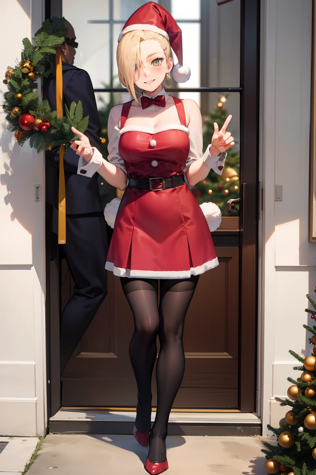 Ino yamanaka, Bunny girl outfit,Long black stockings,bunny tail,exteriors, yuki, nevando, christmas,