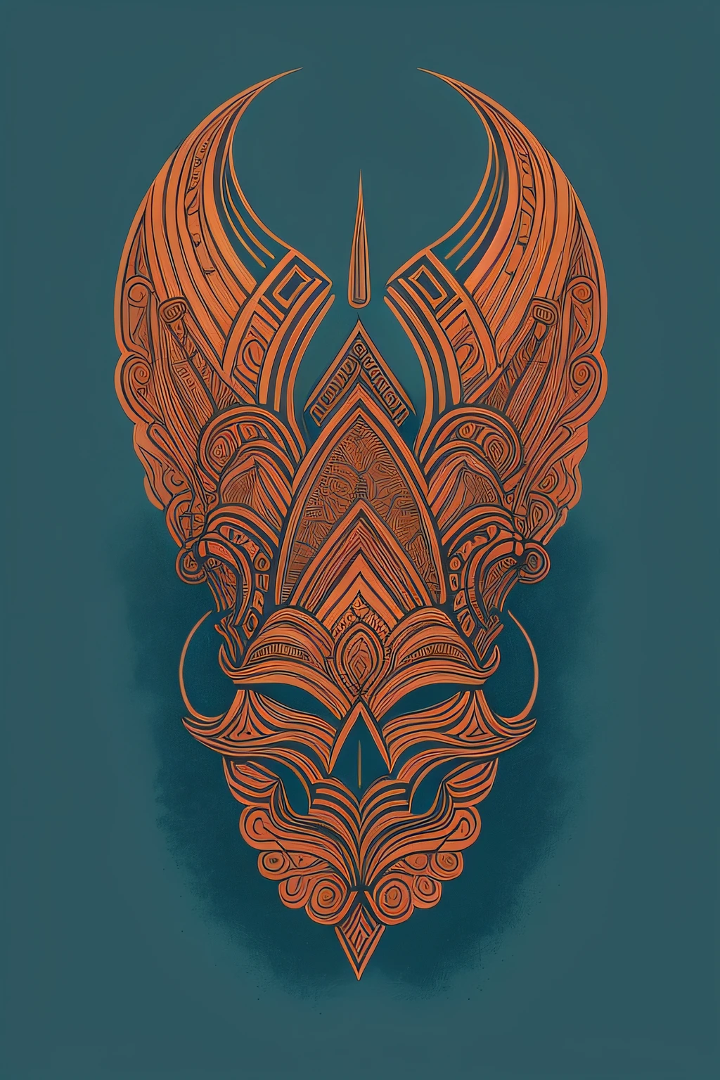 "A captivating t-shirt design showcasing the intricate beauty of tribal tattoos, inspired by the mesmerizing Maori vibes and rich Pacific culture. Depict a powerful volcanic landscape merging with the vastness of the sea, encapsulating the spirit of the traditional Haka dance. no humans or objects in the background"