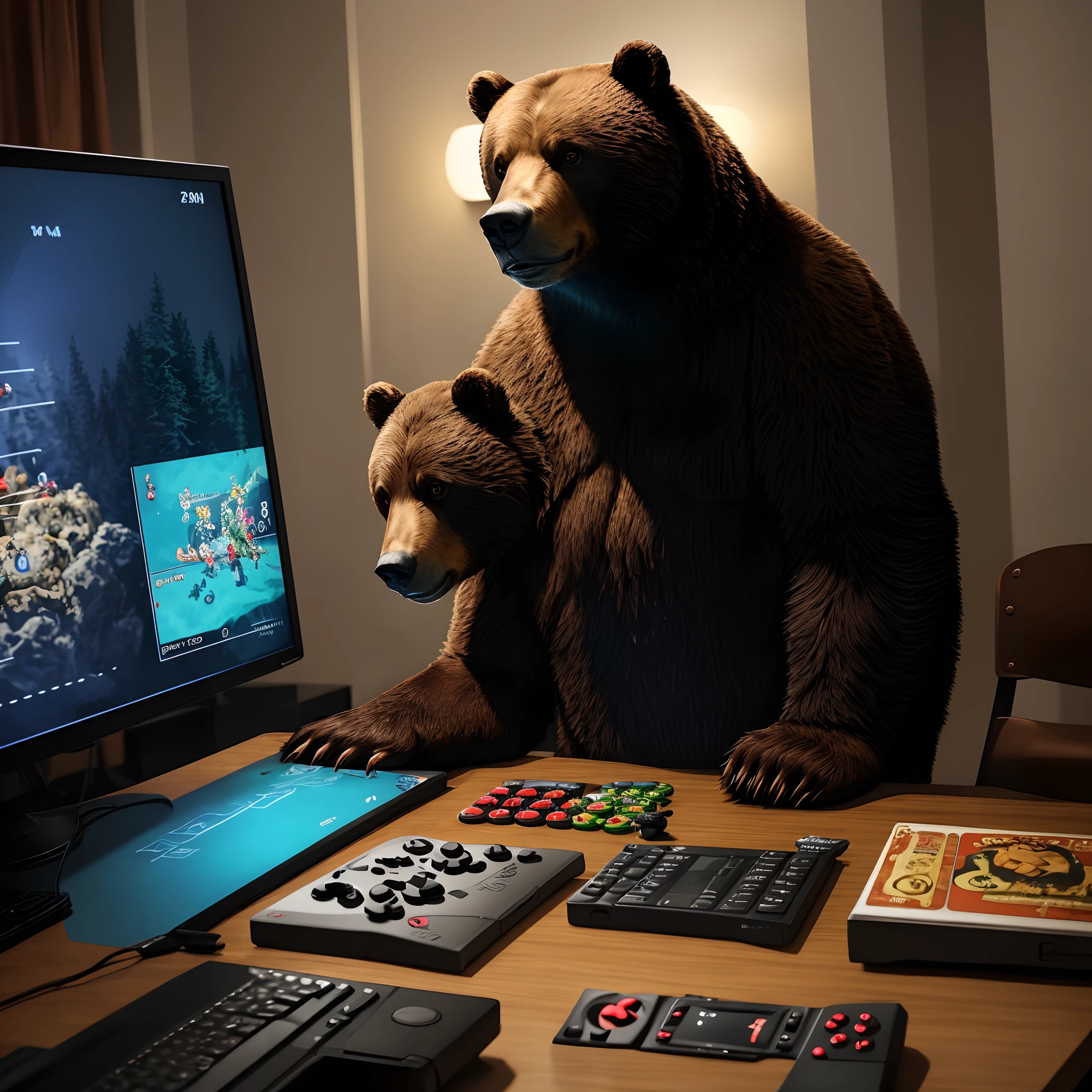 Bear big who plays games