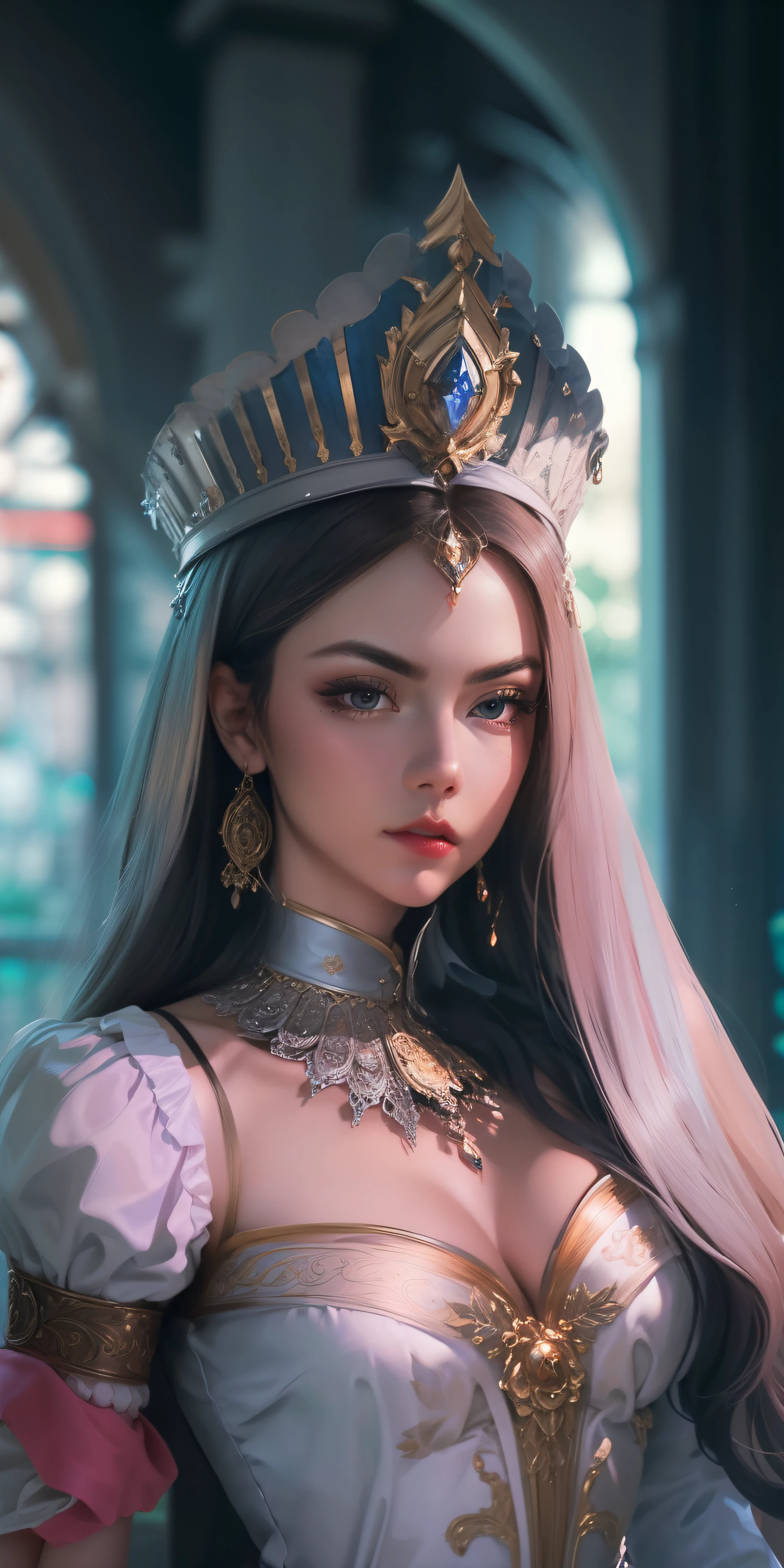 A beautiful Slavic princess,She is widely regarded as one of the most beautiful women in the world. She possesses stunning features that have captivated people worldwide for decades. she wears luxurious and beautiful crystallized dresses ,

Starting with her face,
She has a distinctively striking appearance. She has a prominent jaw, execusite face structure and stunning body figure,
She's bold and majestic as well as Seductive, Hyperdetailed, upscaled , sharp focus, high detail, majestic photograph, Trending on CGSociety, Artstation