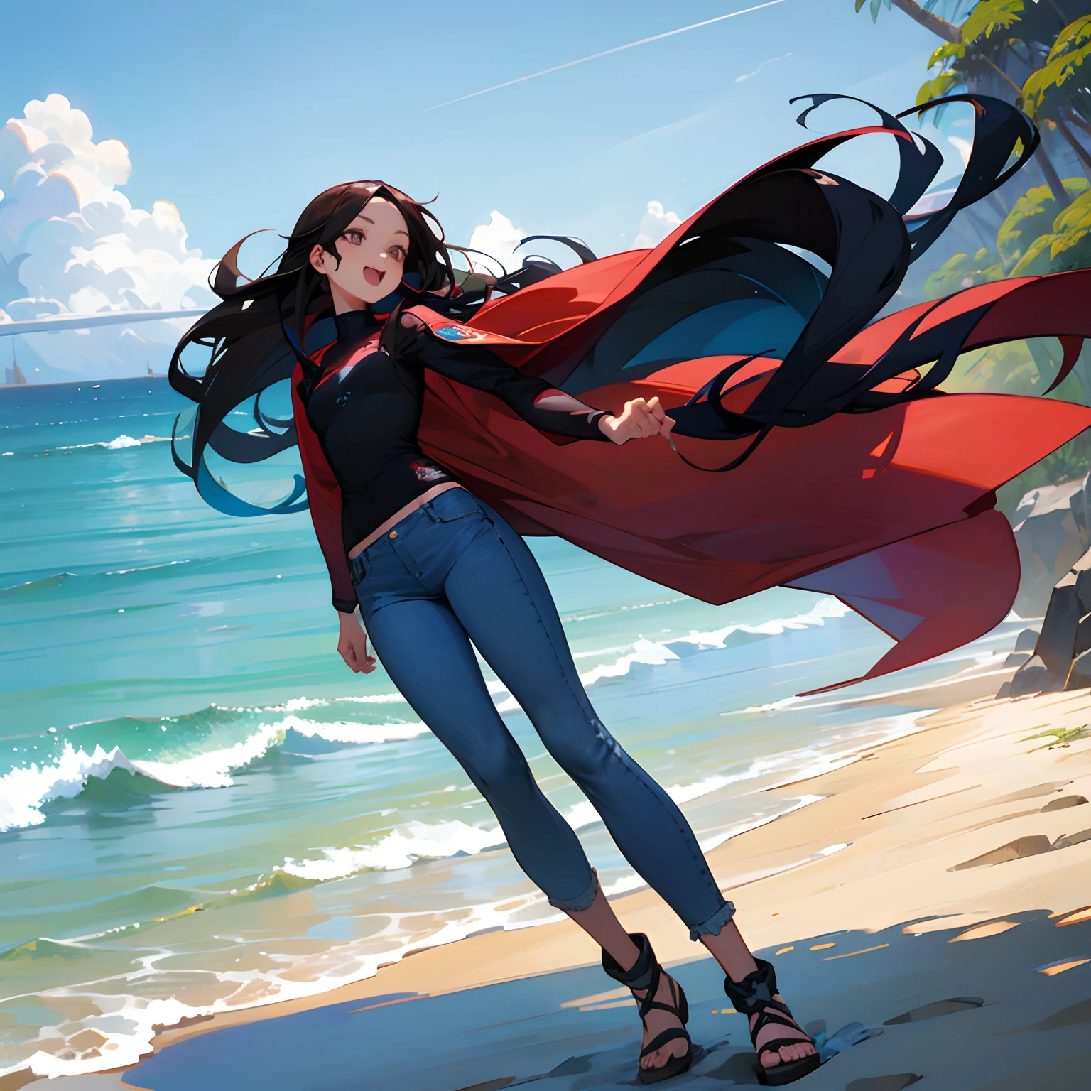 A dark-haired