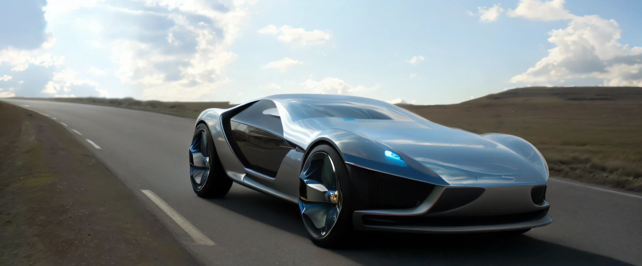 Arafo car on the road in sky background, Concept car, Futuristic chrome vehicle, Futuristic concept car, futuristic product car shot, Futuristic car, Futuristic car, futuristic car concept, render of futuristic supercar, daniel maidman octane rendering, car concept, futuristic vehicle, futuristic vehicle, vehicle concept photo!!, concept automobile design, neofuturistic highly detailed