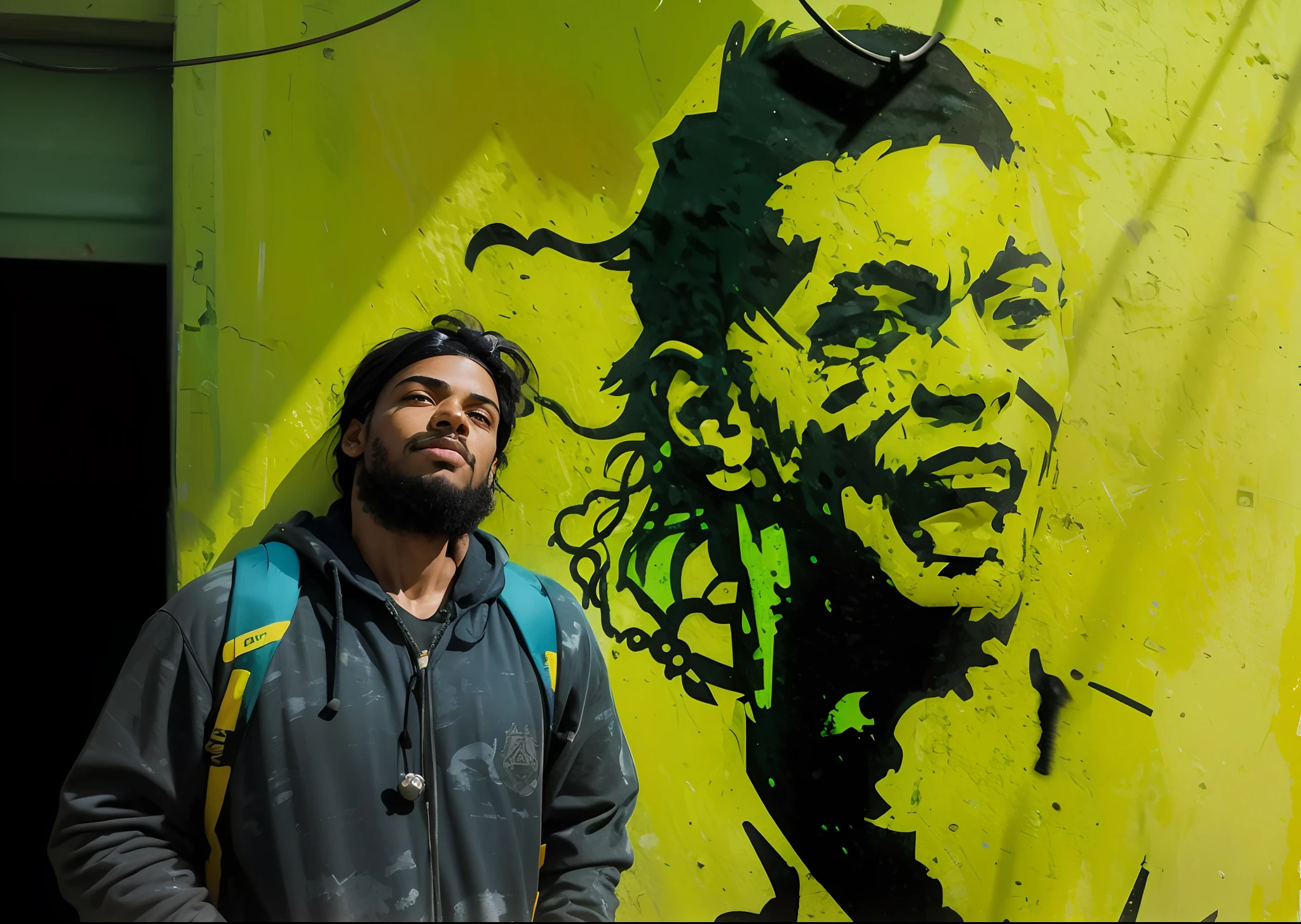 make exact realistic art form of the image, good looking handsome, 8k, Ronaldinho art beside