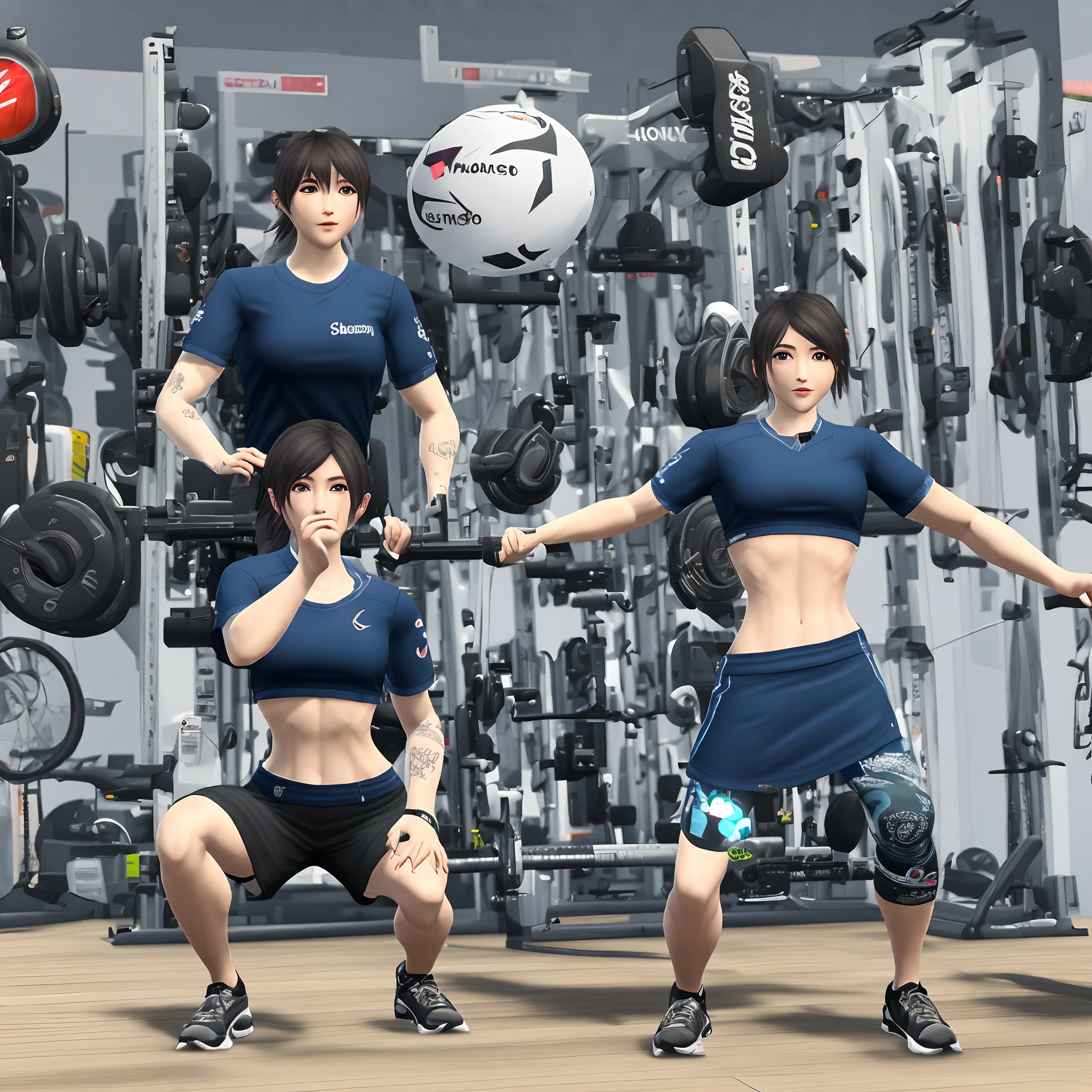 ((4k,masterpiece,best quality)), shuimobysim,  sweat leggs，The shirt，Superskirt，Lace，half squatting，stop，Split end
