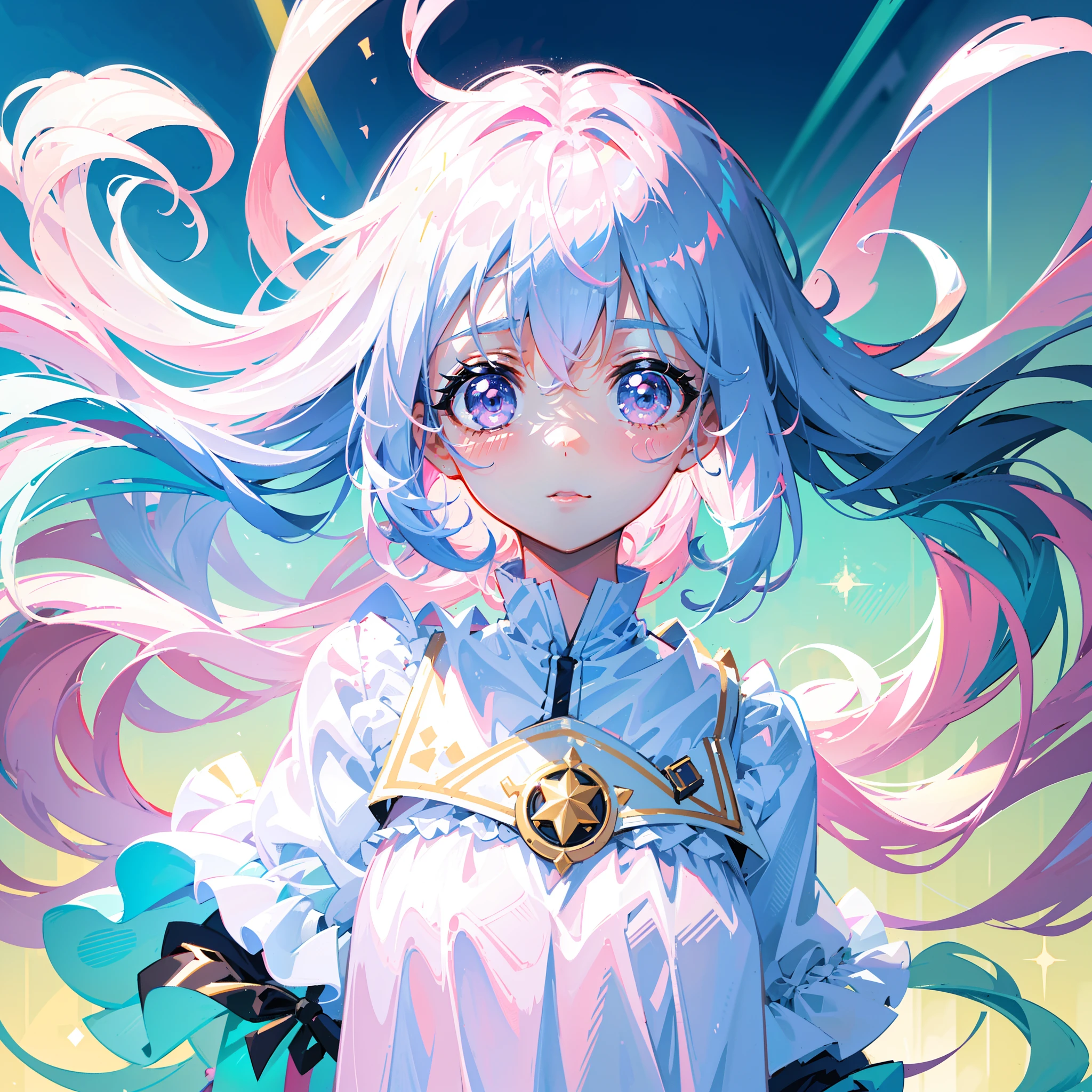 a cute little girl,pink lips,wearing a bright white shirt,in the style of soft color palette
aurorapunk,an anime illustration of her
face,animated gifs,hand-drawn
animation,charming sketches,smooth and
shiny,hazy romanticism,superflat style,white
background--ar 1:1--niji 5--style expressive --s 50