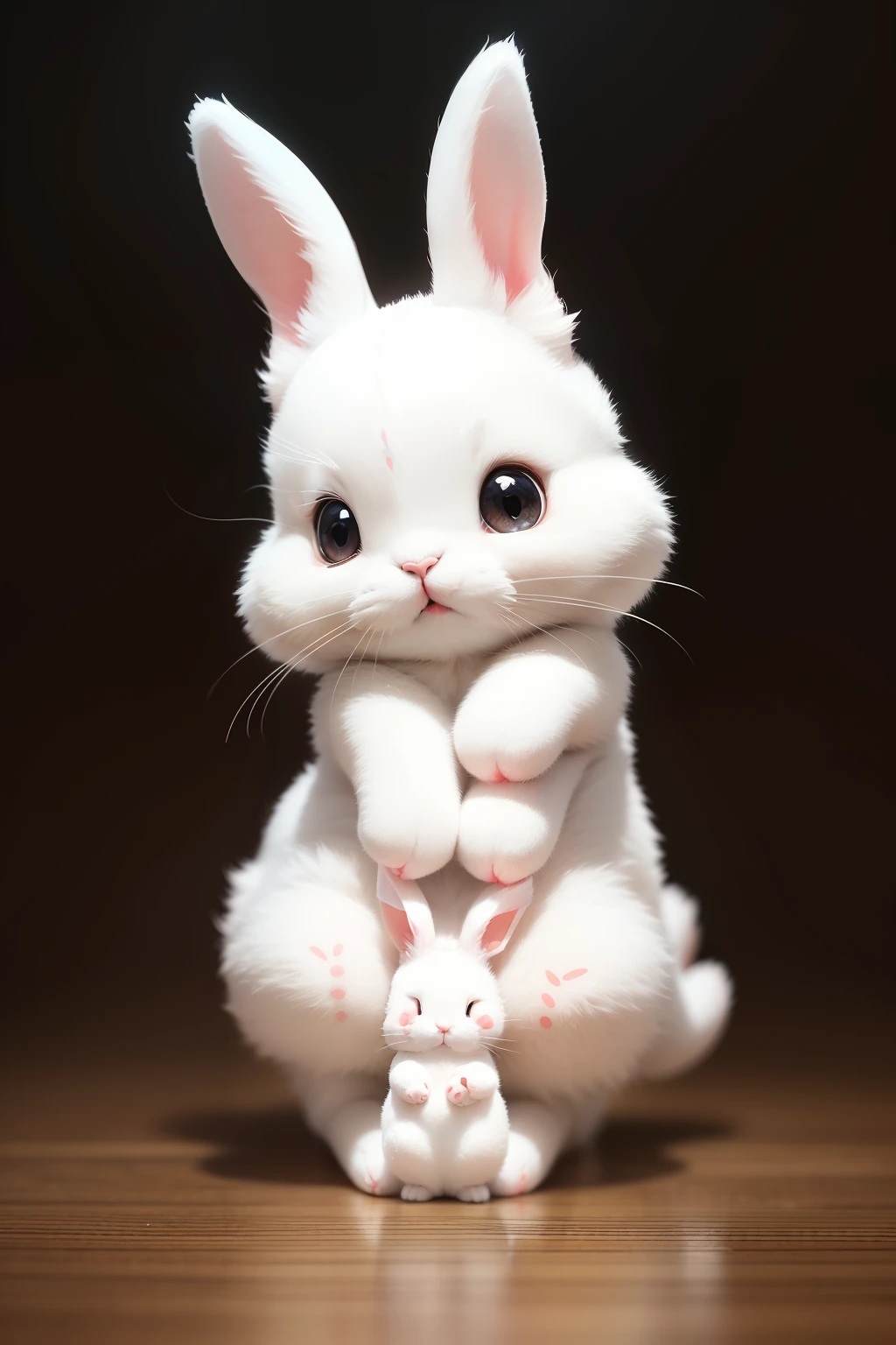 Adorable like Sanrio's Kitty、A two-headed cute rabbit character that is likely to be popular all over the world