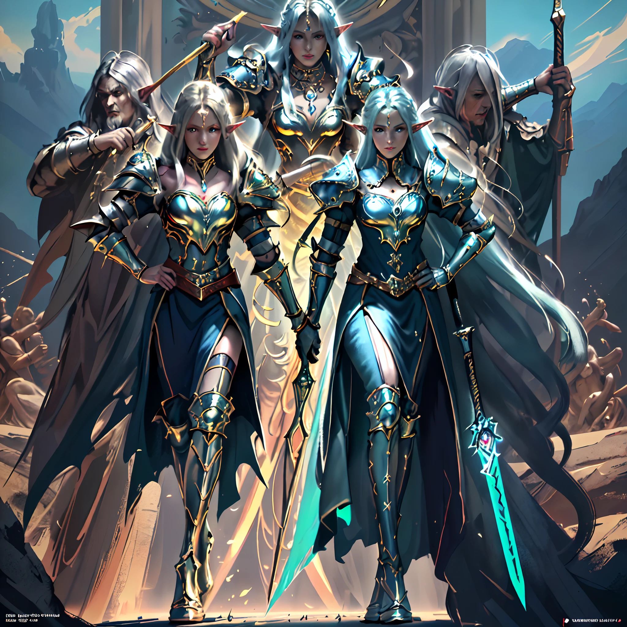 high details, best quality, 8k, [ultra detailed], masterpiece, best quality, (extremely detailed), dynamic angle, ultra wide shot, photorealistic, fantasy art, dnd art, rpg art, realistic art, a wide angle picture of an epic female elf, arcane warrior, warrior of magic, fighter of the arcana, full body, [[anatomically correct]] full body (intricate details, Masterpiece, best quality: 1.6) casting a spell  (intricate details, Masterpiece, best quality: 1.5), casting an epic spell, [colorful magical sigils in the air],[ colorful arcane markings floating]  (intricate details, Masterpiece, best quality: 1.6) holding an [epic magical sword]  (intricate details, Masterpiece, best quality: 1.6) holding epic [magical sword glowing in red light]  (intricate details, Masterpiece, best quality: 1.6). in fantasy urban street ( (intricate details, Masterpiece, best quality: 1.6), a female, beautiful epic female elf, wearing elven leather armor  (intricate details, Masterpiece, best quality: 1.3), high heeled leather boots, ultra detailed face (intricate details, Masterpiece, best quality: 1.6), small pointed ears, thick hair, long hair, dynamic hair, fair skin intense eyes, fantasy city background  (intricate details, Masterpiece, best quality: 1.6), sun light, backlight, depth of field  (intricate details, Masterpiece, best quality: 1.3), high details, best quality, highres, ultra wide angle