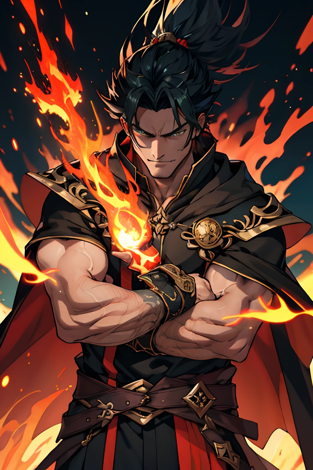 glowing fire