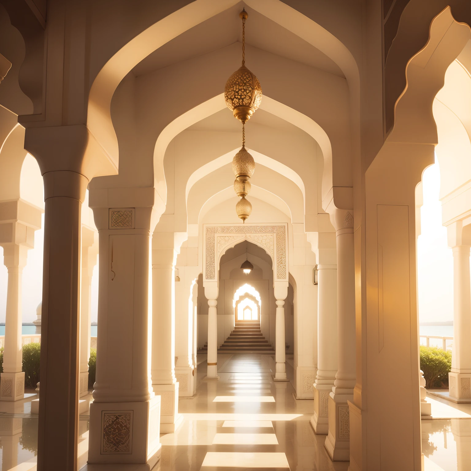 White and golden colour in dargah