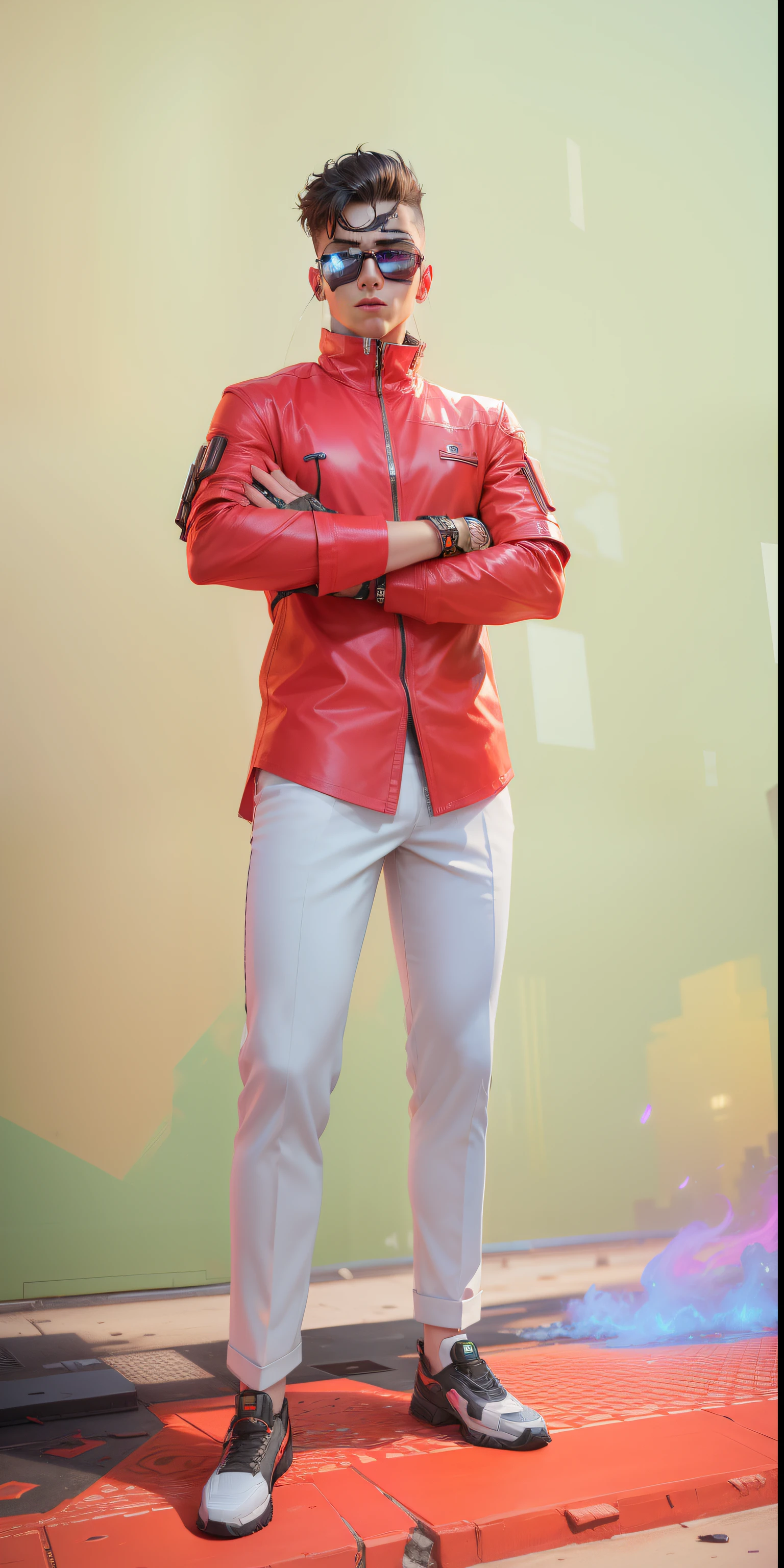 Change background cyberpunk handsome boy , realistic face,8k