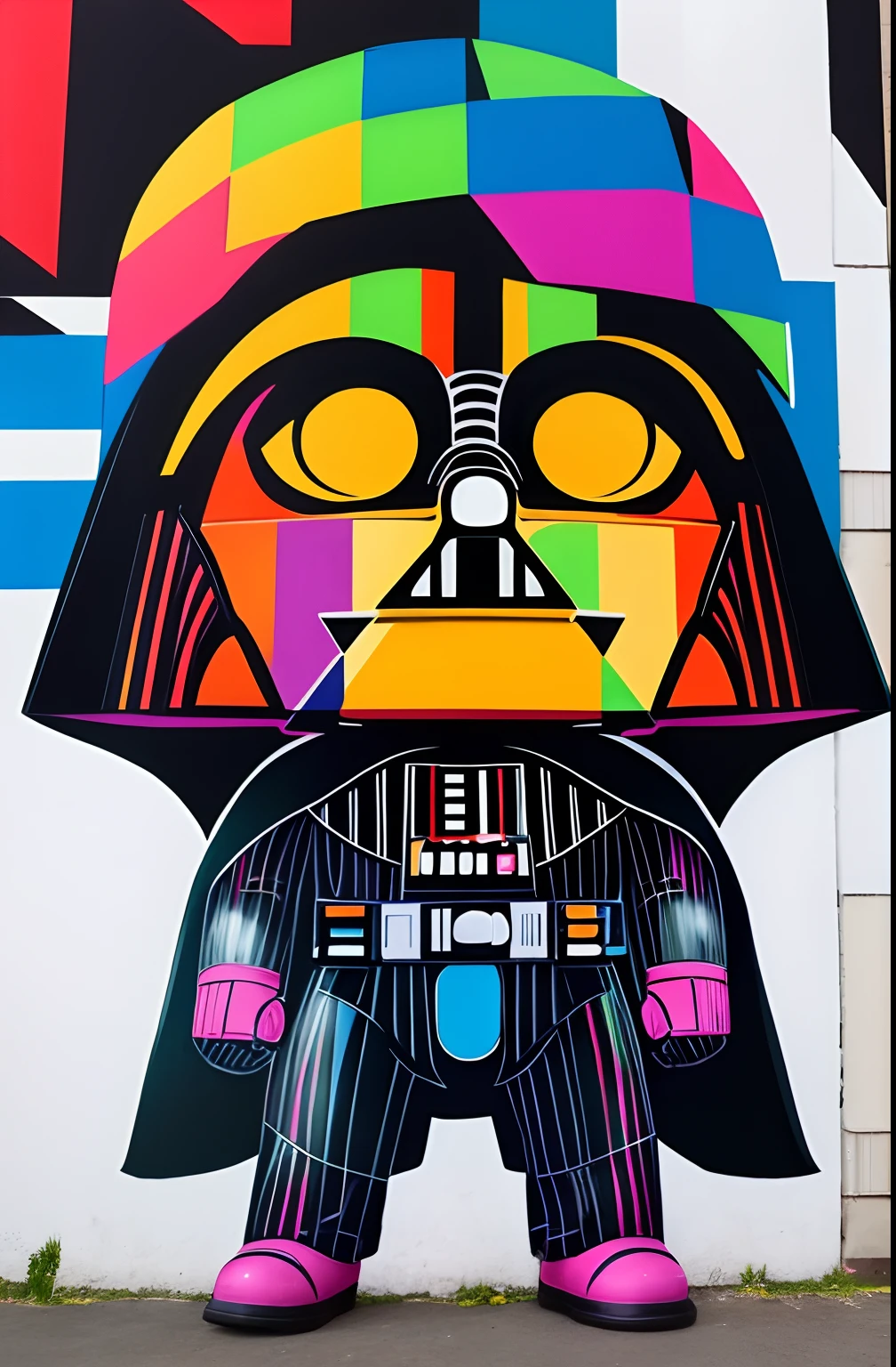 ( DARTH VADER), Eduardo Kobra ,Romero Brito,The Filling Twins ,multidimensional geometric wall PORTRAIT, arte, Chibi,
Yang08k, lindo, Colouring,
Primary works, qualidade superior, melhor qualidade, Arte Oficial, Beautiful and Aesthetic,