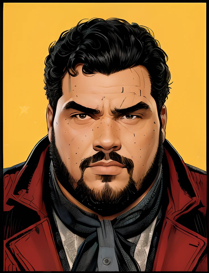 Graphic Novel, homem negro, gordo