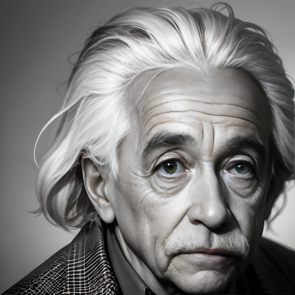 ALBERT EINSTEIN POSING FOR PHOTO --auto --s2