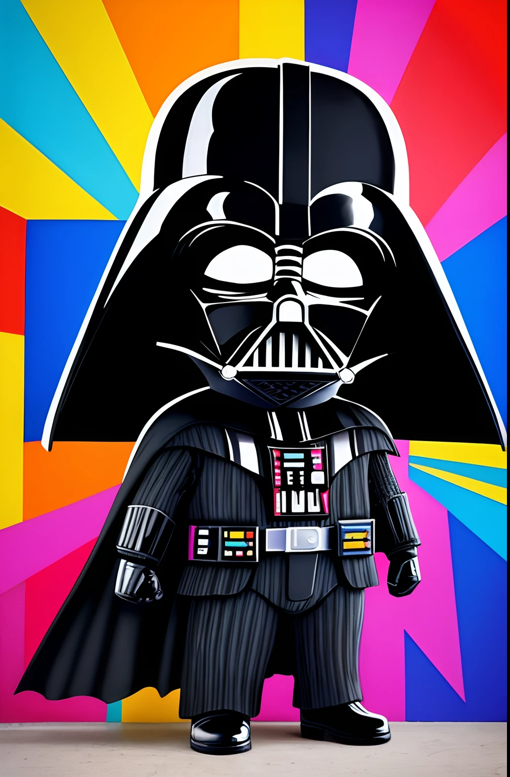 ( Darth Vader),  Eduardo Kobra ,Romero Brito,The Filling Twins ,multidimensional geometric wall PORTRAIT, arte, Chibi,
Yang08k, lindo, Colouring,
Primary works, qualidade superior, melhor qualidade, Arte Oficial, Beautiful and Aesthetic, 16k
