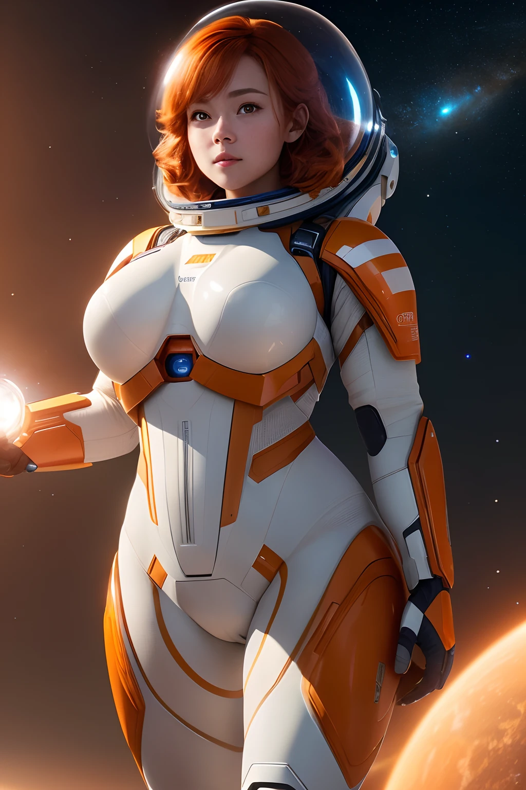 best quality, particle effect, raytracing, scening lighting, perfect lighting, masterpiece ,(female space soldier, wearing orange and white space suit, helmet, tined face shield, rebreather, accentuated booty) ,8k resolution, pretty face, chubby body, voluptous, wide hips, perfect face,, Intricately detailed cinematic film still,cute, perfect face, (highly detailed, hyperdetailed), natural lighting, auburn hair, alien planet backround, purity seals, perfect eyes, full body, cinematic film still from Gravity 2013, best quality, particle effect, raytracing, scening lighting, perfect lighting, masterpiece ,beautiful female space fairer looking out at the horizon, pov ,8k resolution, pretty face, chubby body, voluptous, wide hips, perfect face,, Intricately detailed cinematic film still,cute, perfect face, (highly detailed, hyperdetailed), natural lighting, auburn hair, alien planet backround, purity seals, perfect eyes, full body, tentalce sex, eurasian facial features