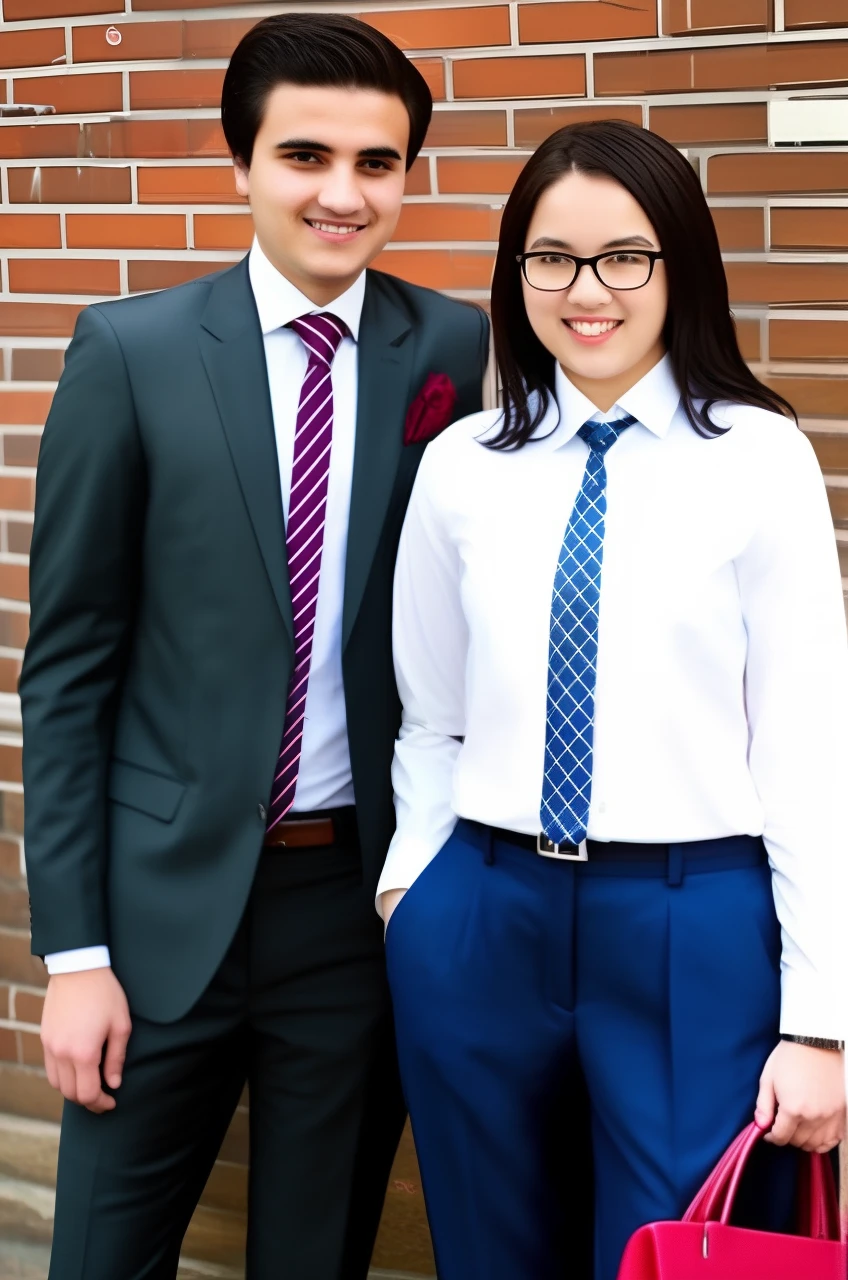 dressed in a suit,Help me change it to a full-body photo,Pixel increase!