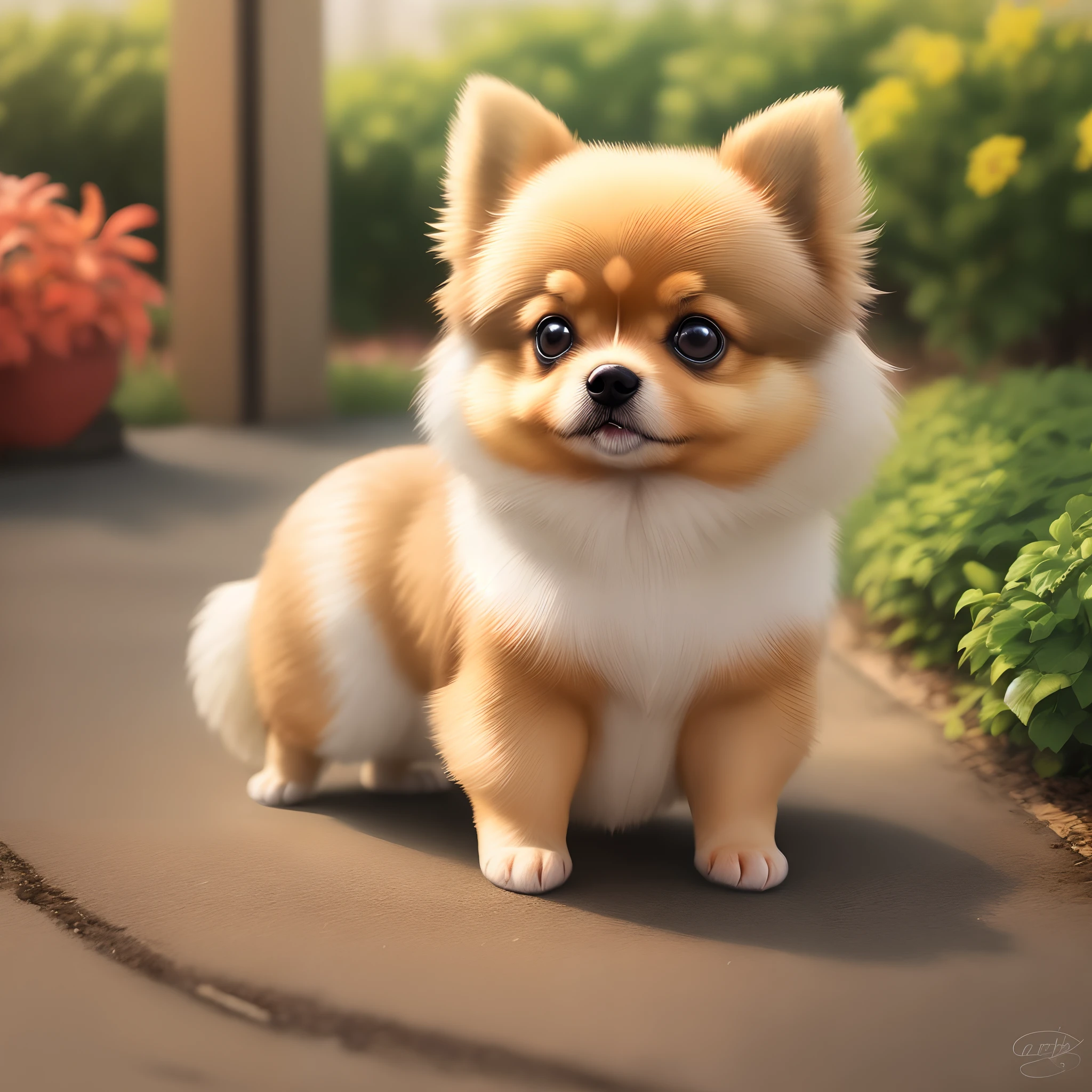 Bushy Pomeranian cute little love