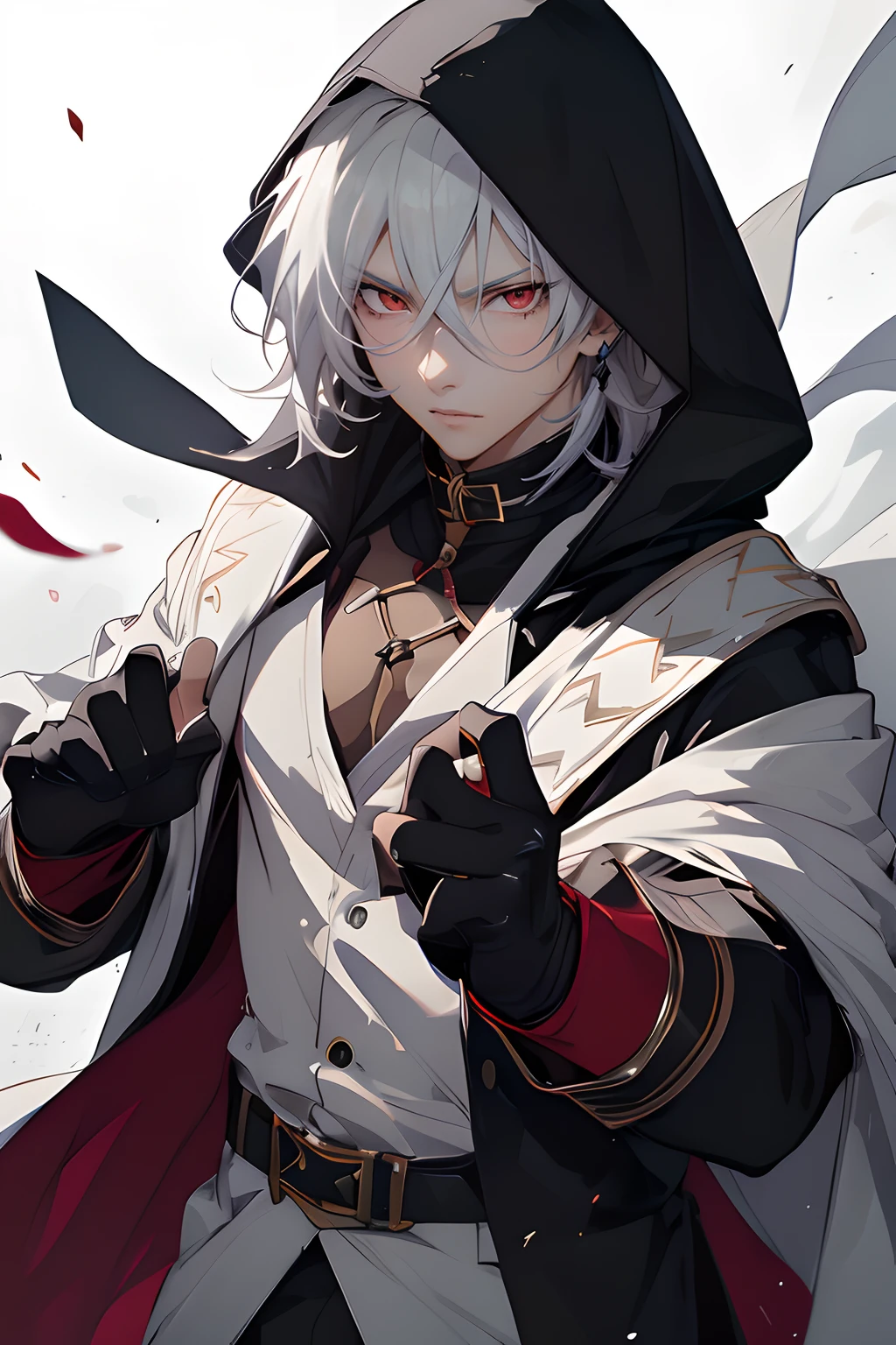 Personaje de anime con cabello blanco y ojos rojos sosteniendo un cuchillo, Mejor fondo de pantalla de Anime 4K Konachan, Badass Anime 8K, de Arknights, Keqing de Genshin Impact, Arte detallado del personaje de anime, Arte Zerochan, Tendencias en ArtStation Pixiv, Arte clave del anime, Genshin, Deidad de pelo blanco, Zhongli de Genshin Impact, Personaje masculino de anime