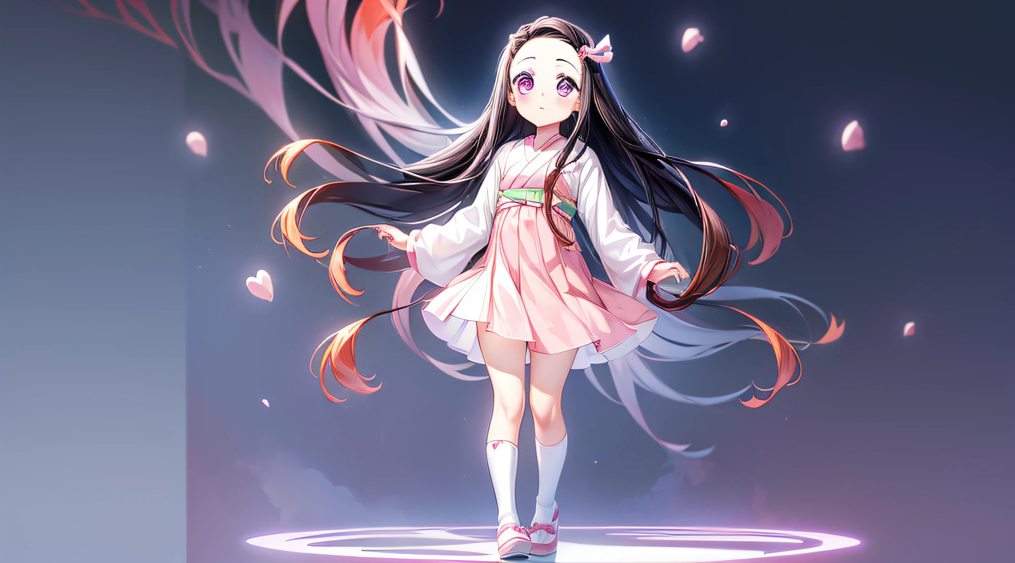(((1 girl, cute, nezuko, full body