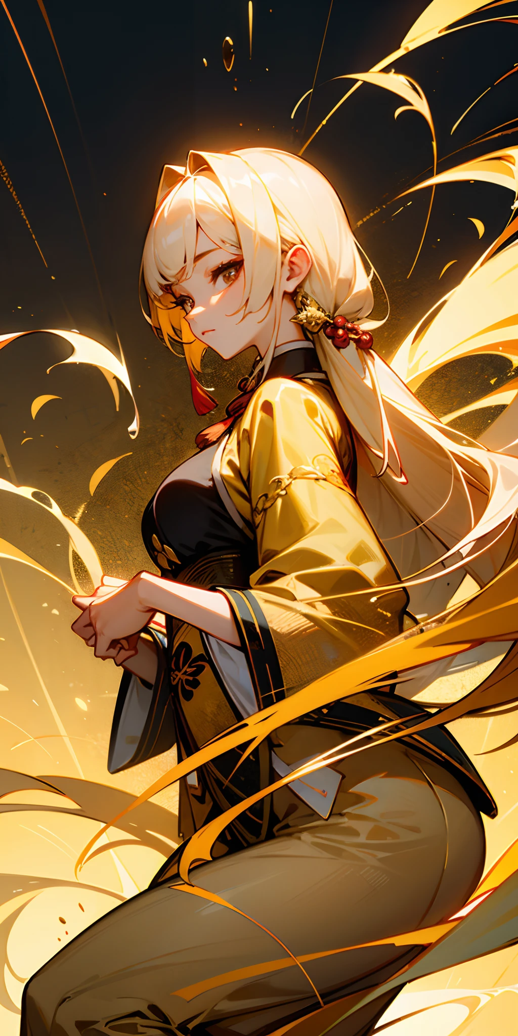 gold coins,Chinese beautiful woman