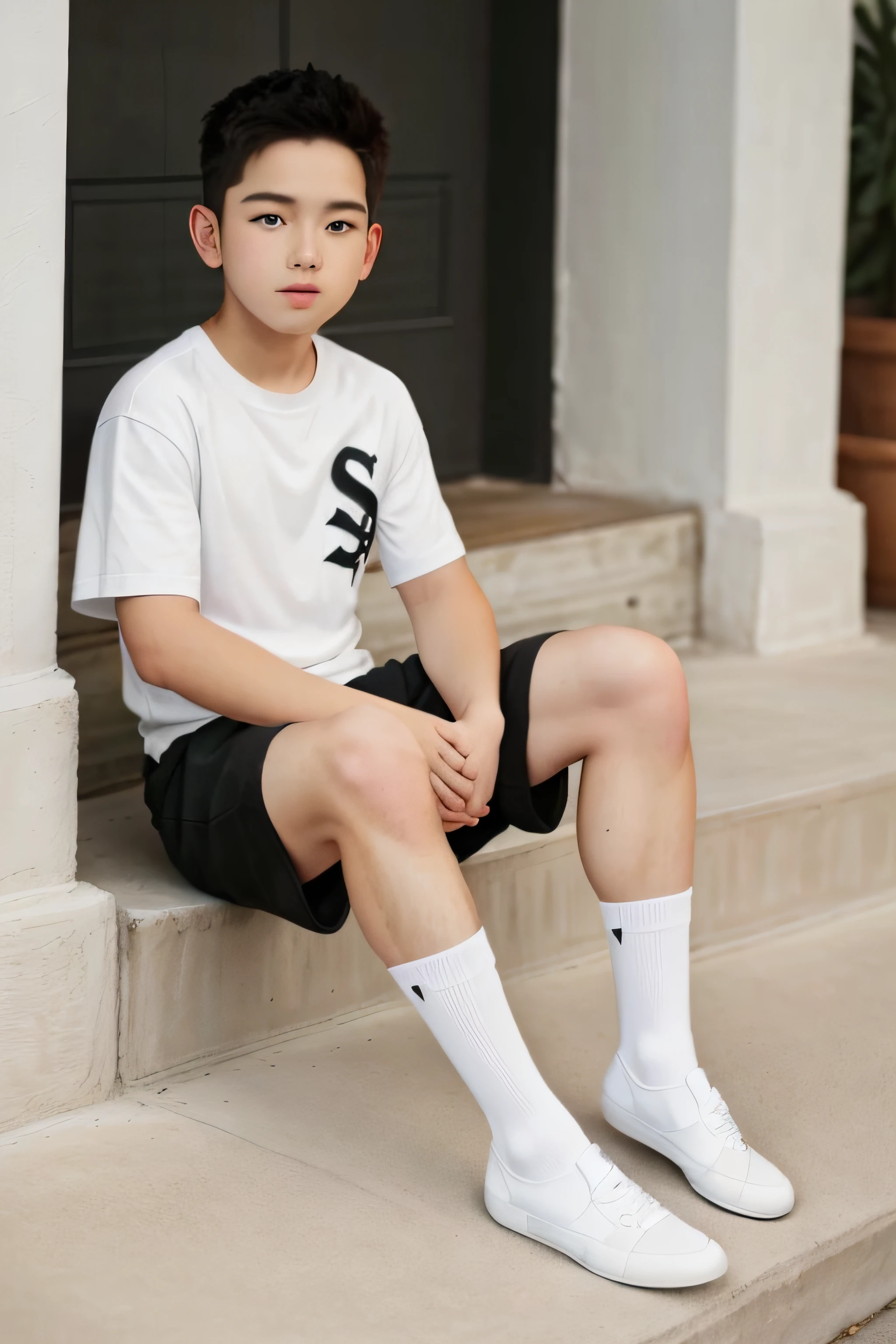 White Sox Boy,Handsome boy,No shoes,whitestocking