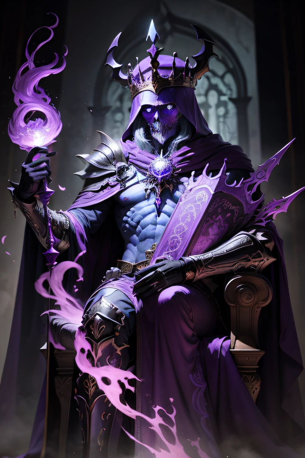 King Lich, in purple tones