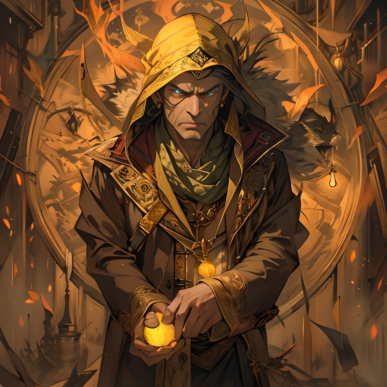 A man with a furrowed brow, questioning in a cold and sharp voice, tore off the yellow talisman from his forehead.