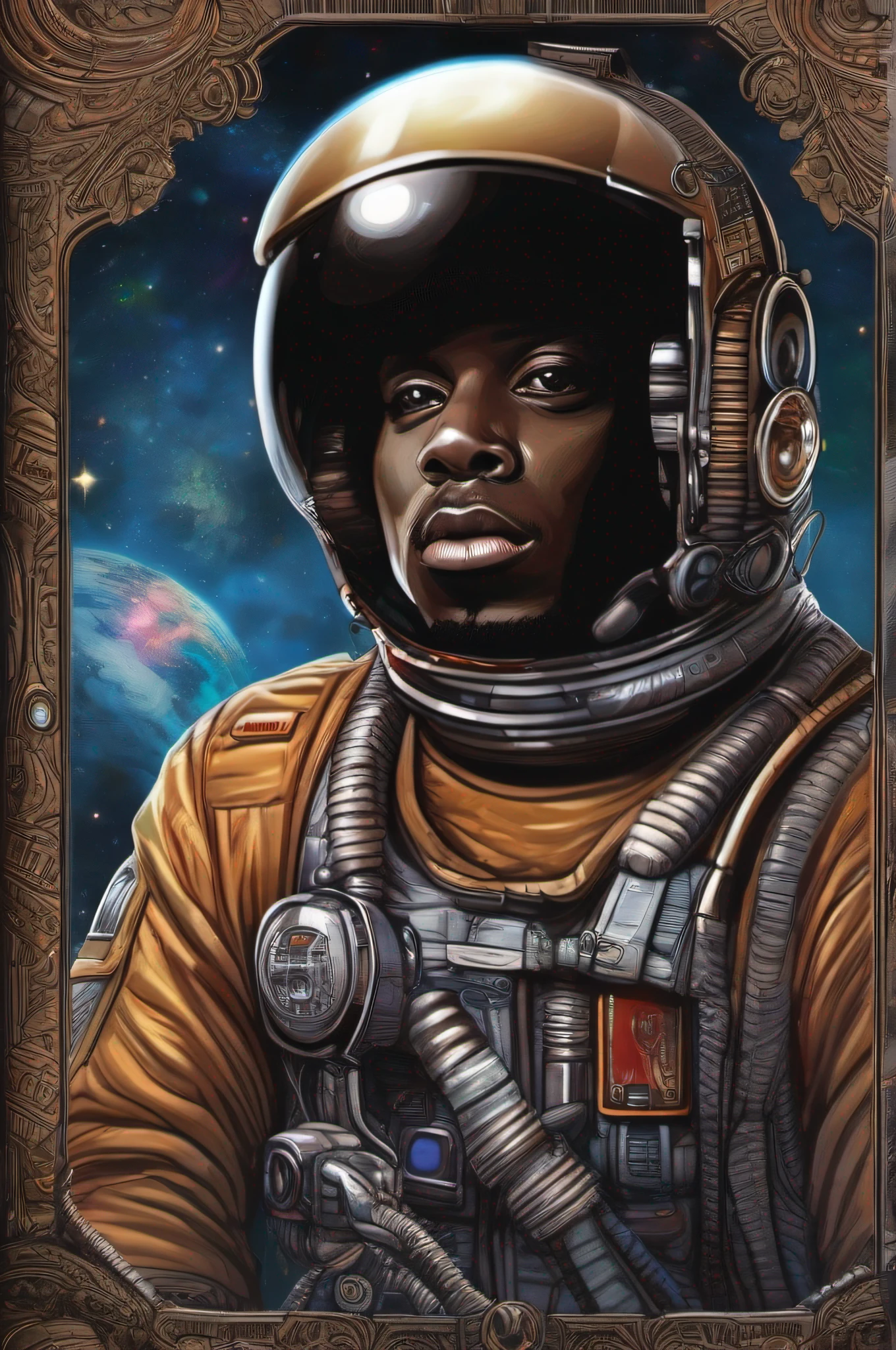 black astronaut rapper
