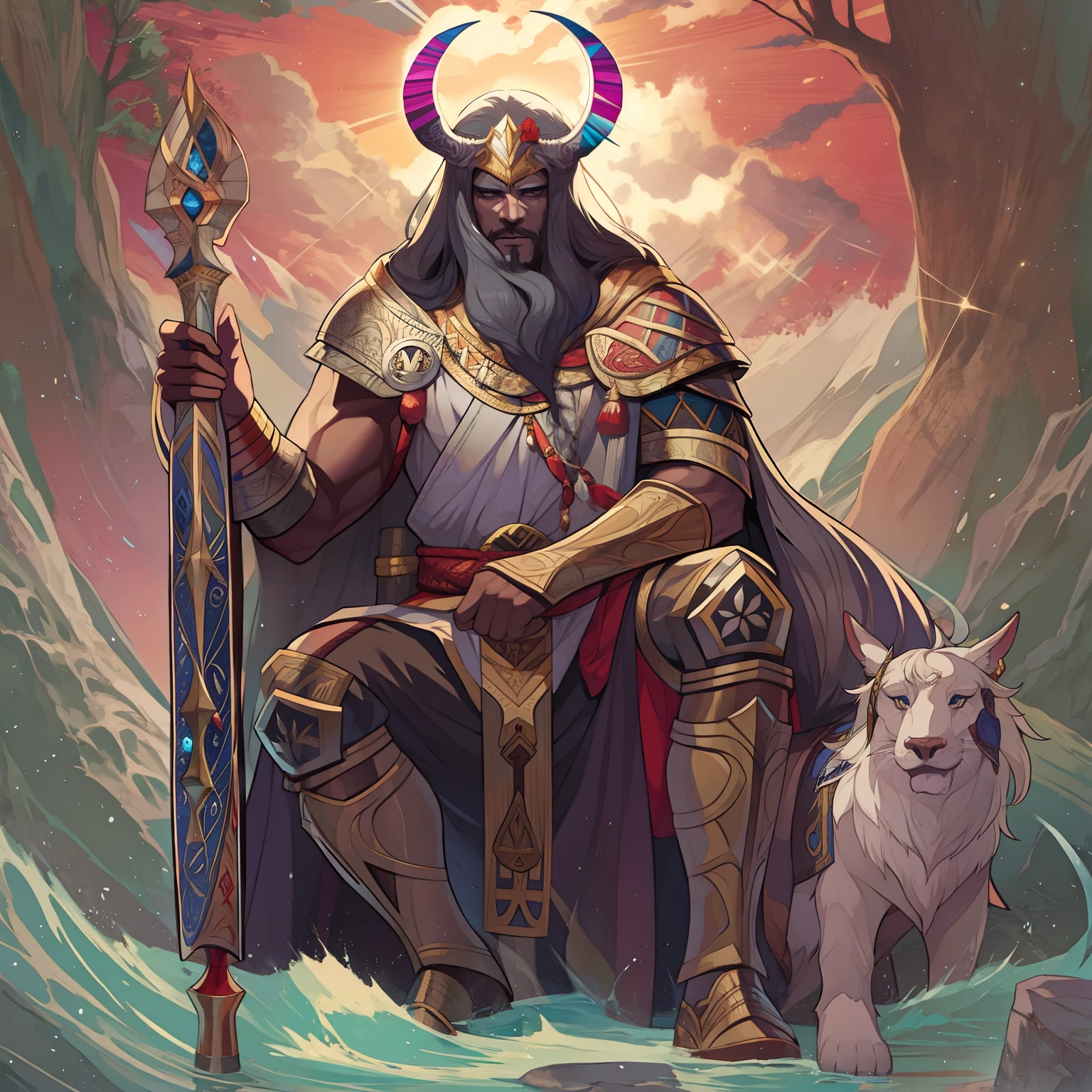 Heimdall, Norse mythology, male, white skin