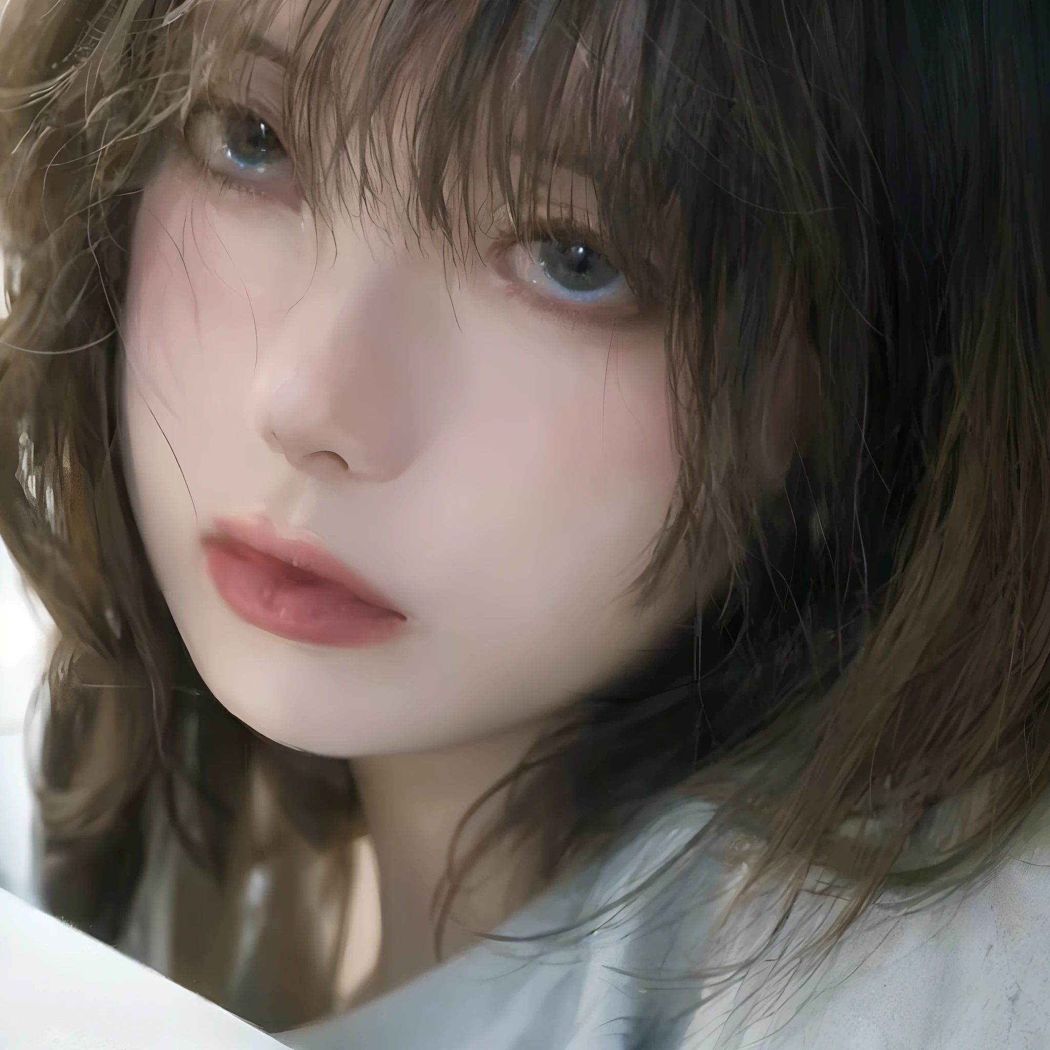 1girll, Fuchsia hair, sharp looking blue eyes, Close both eyes, Hands like prayers, wears the clothes of a Saintess, make it like tarot anime-style but no frame
